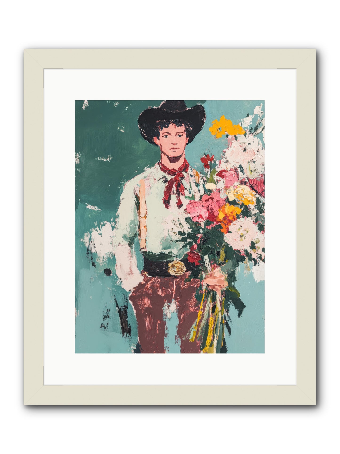 Rustic Renaissance -- Framed Print - White 12x16