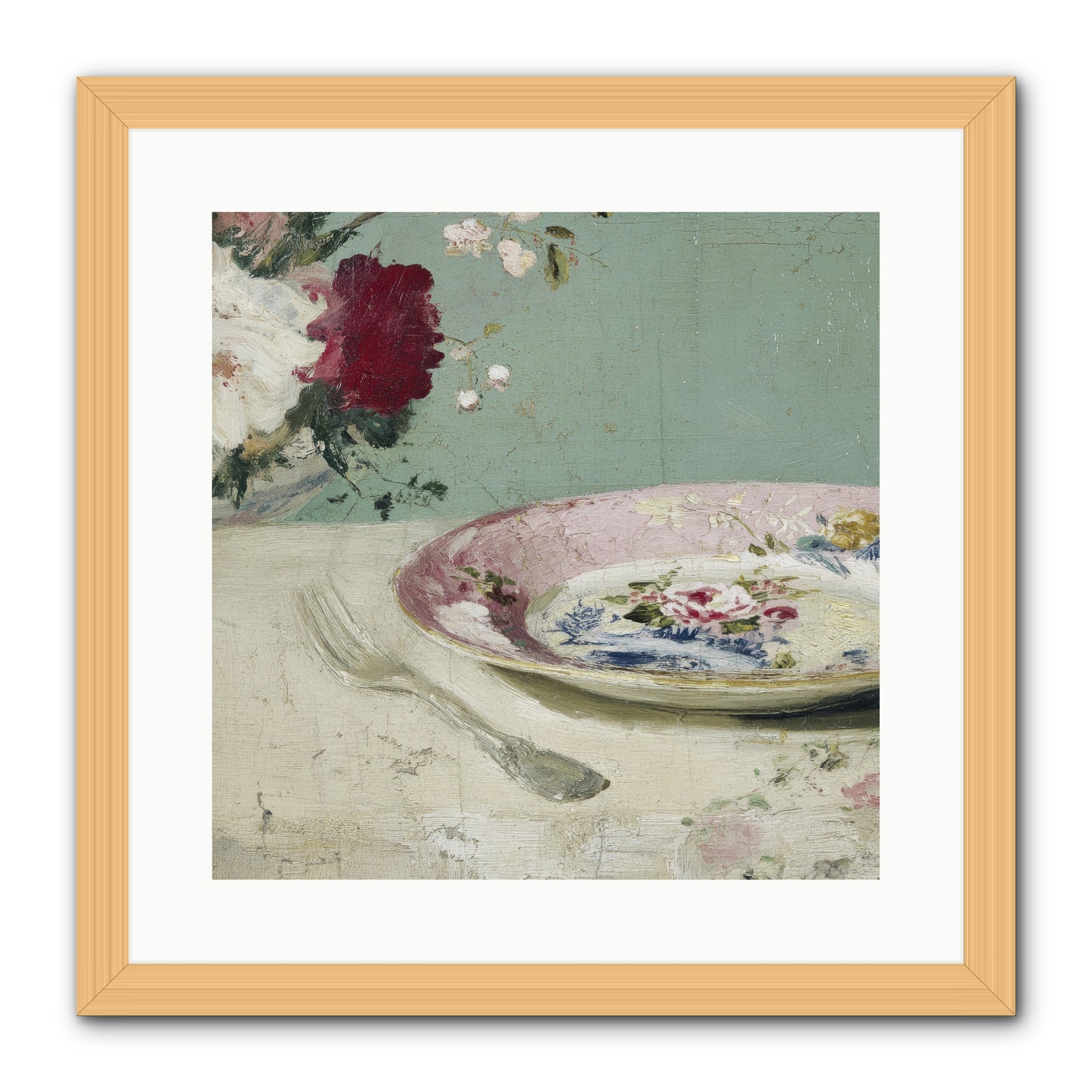 Sable House Notebook -- Framed Print - Natural 16x16