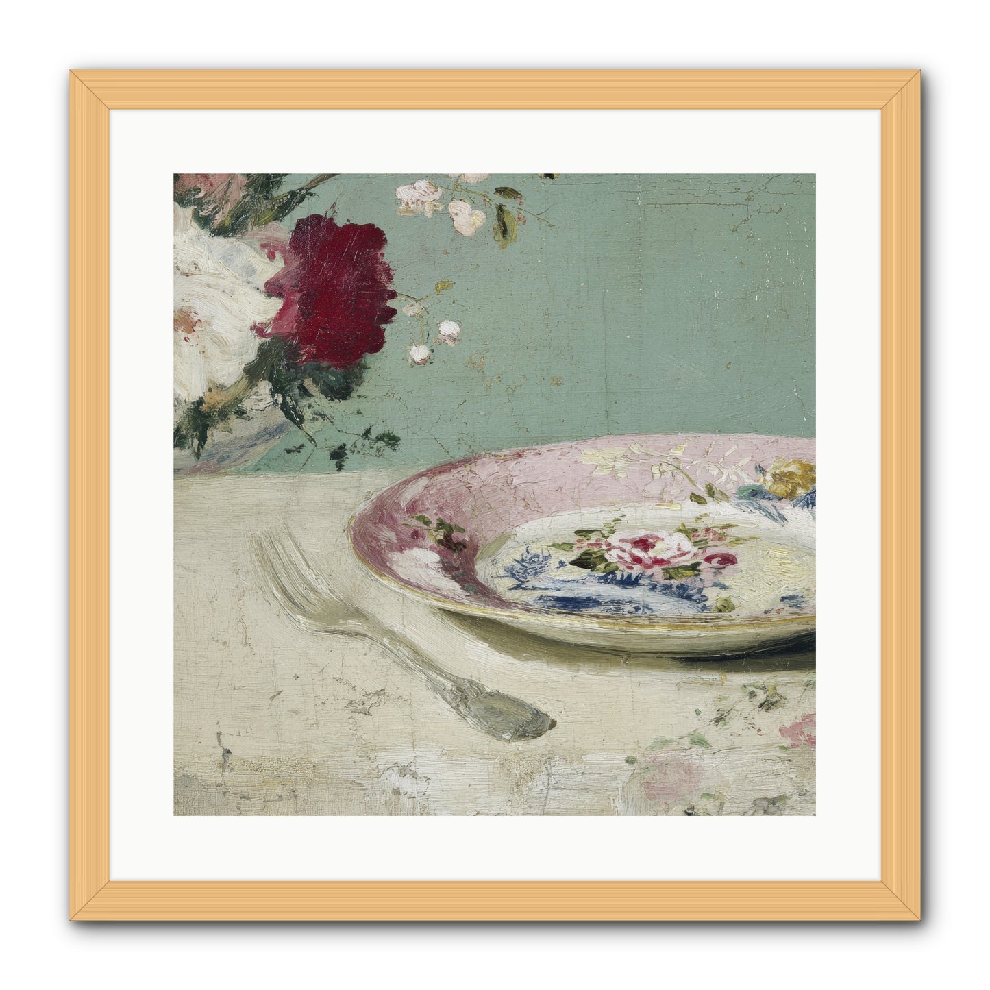 Sable House Notebook -- Framed Print - Natural 20x20