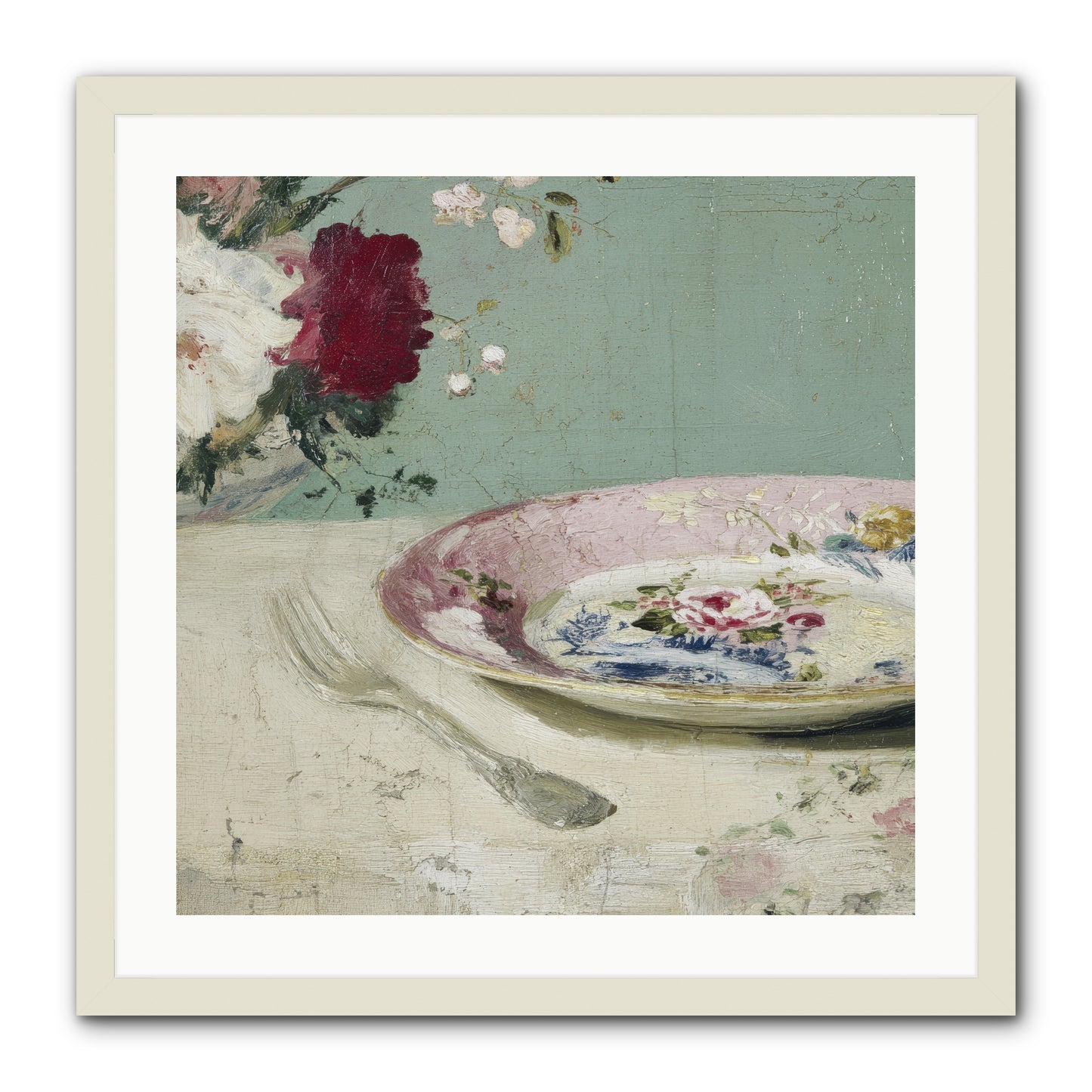 Sable House Notebook -- Framed Print - White 24x24