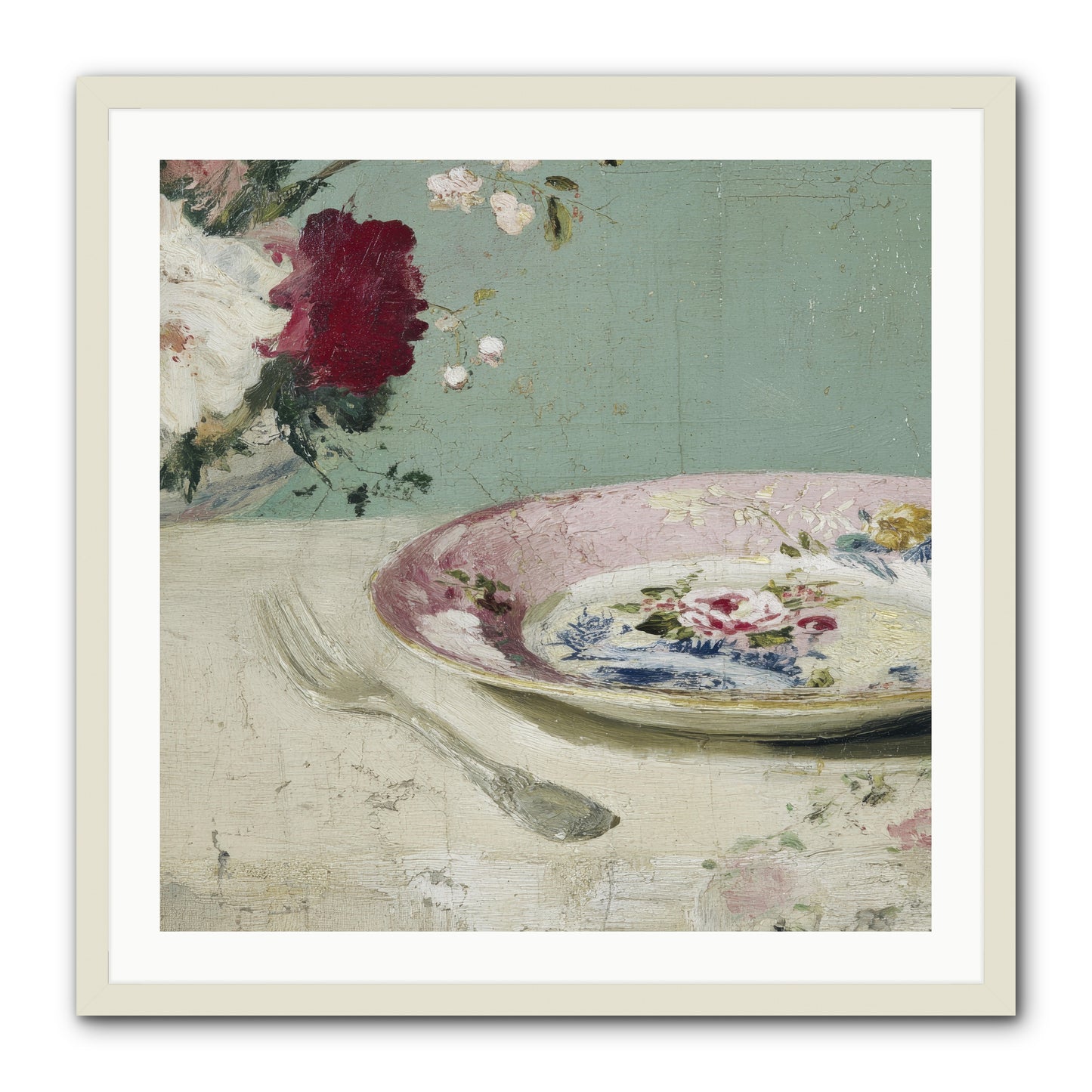 Sable House Notebook -- Framed Print - White 30x30