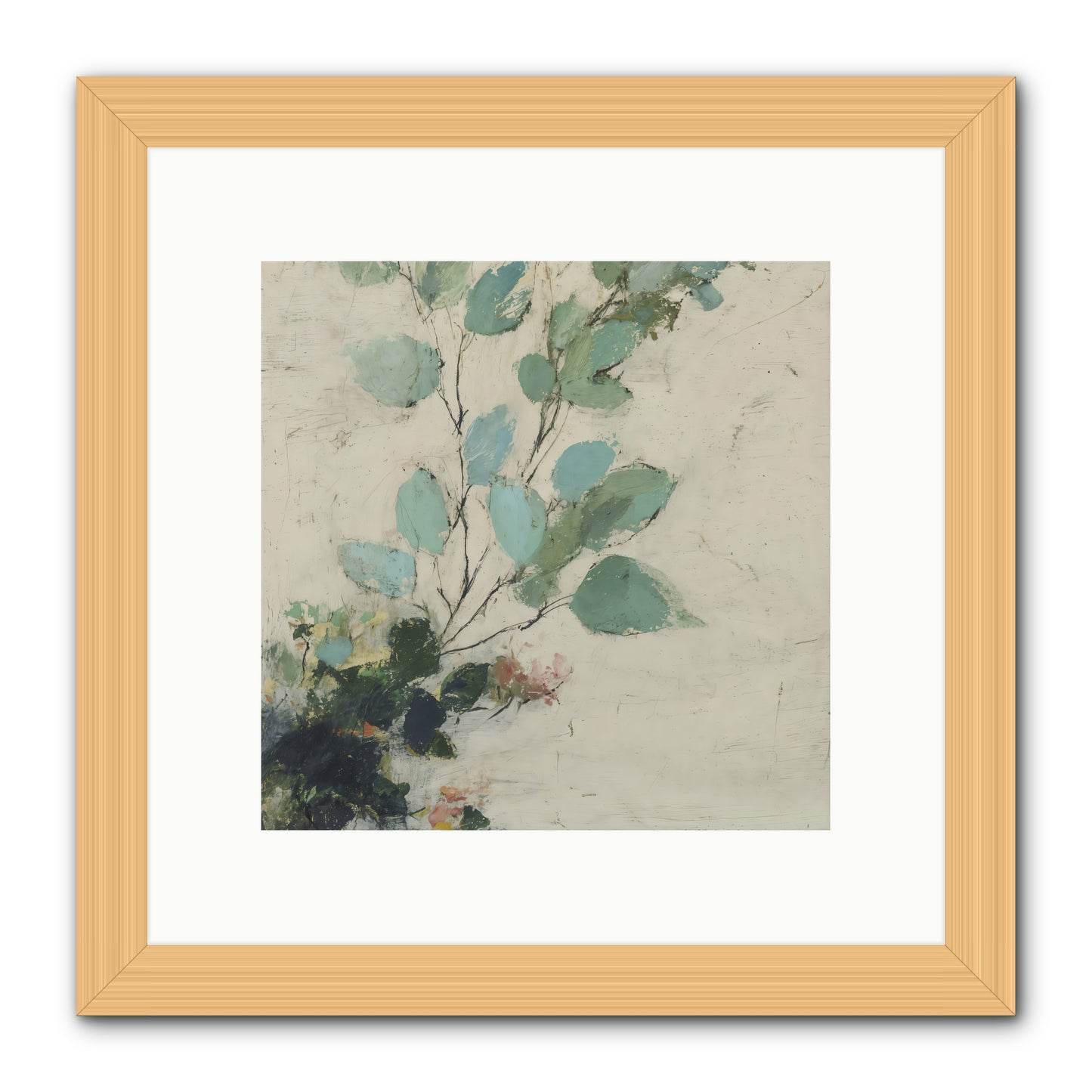 Sacred Beloved -- Framed Print - Natural 10x10