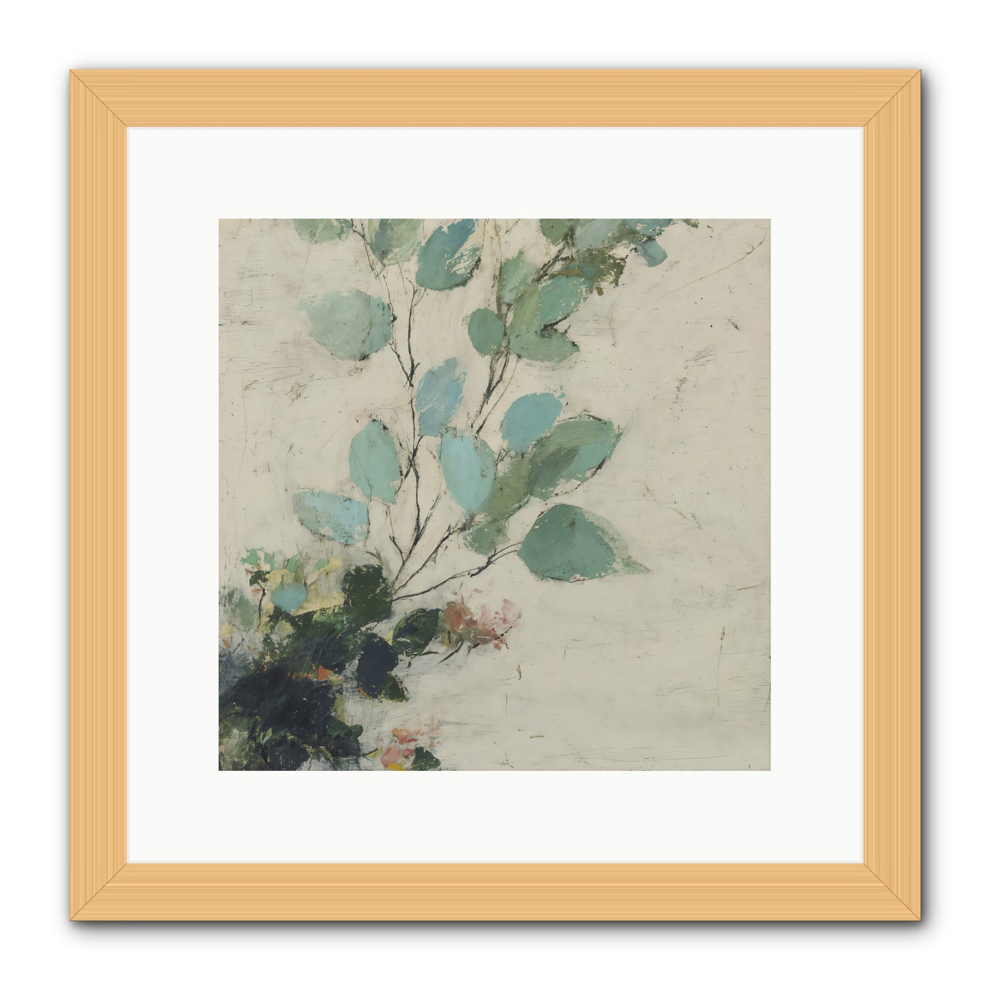 Sacred Beloved -- Framed Print - Natural 12x12