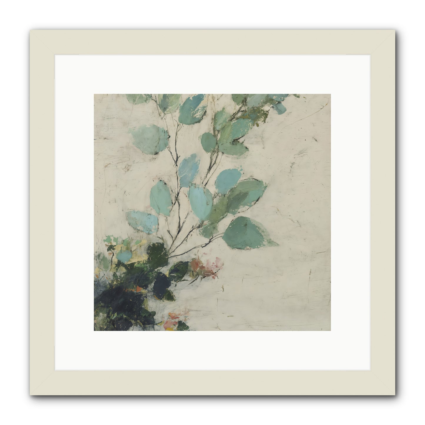 Sacred Beloved -- Framed Print - White 12x12