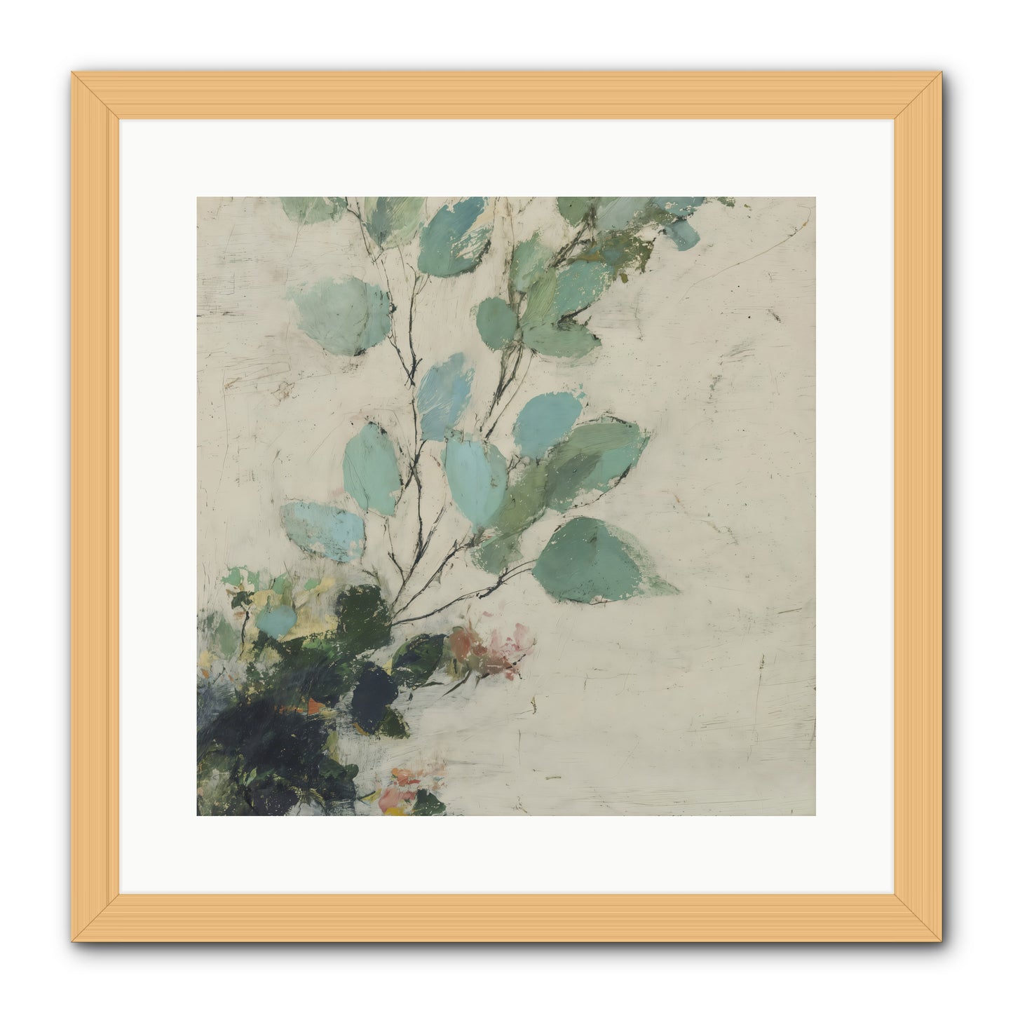 Sacred Beloved -- Framed Print - Natural 16x16