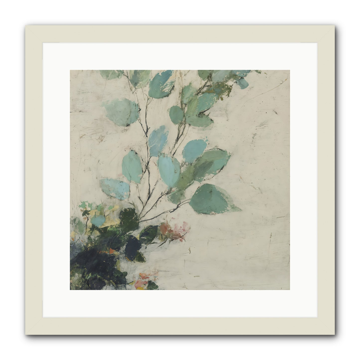 Sacred Beloved -- Framed Print - White 16x16