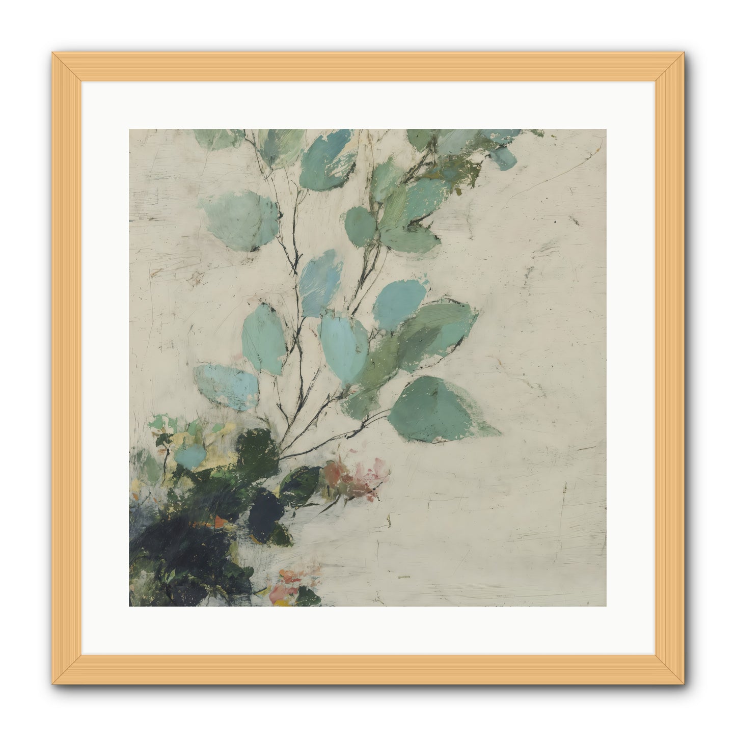 Sacred Beloved -- Framed Print - Natural 20x20
