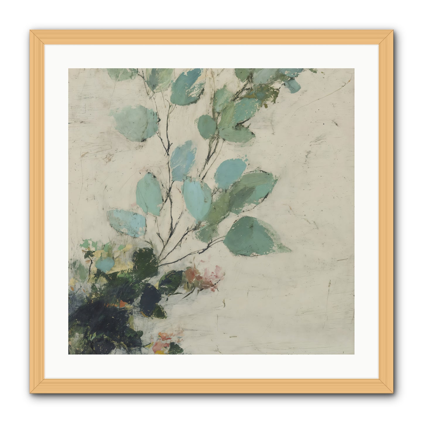 Sacred Beloved -- Framed Print - Natural 24x24