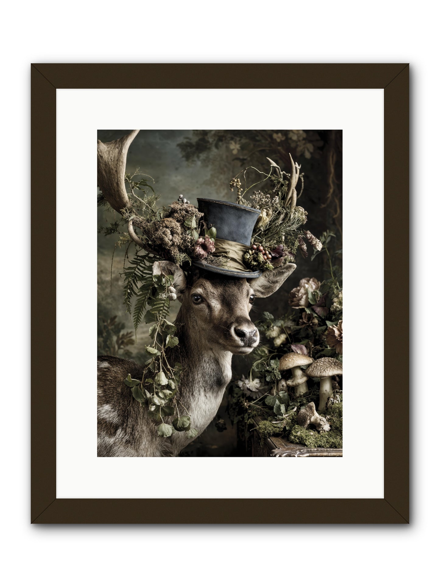 Sacred Grove Keeper -- Framed Print - Black 12x16
