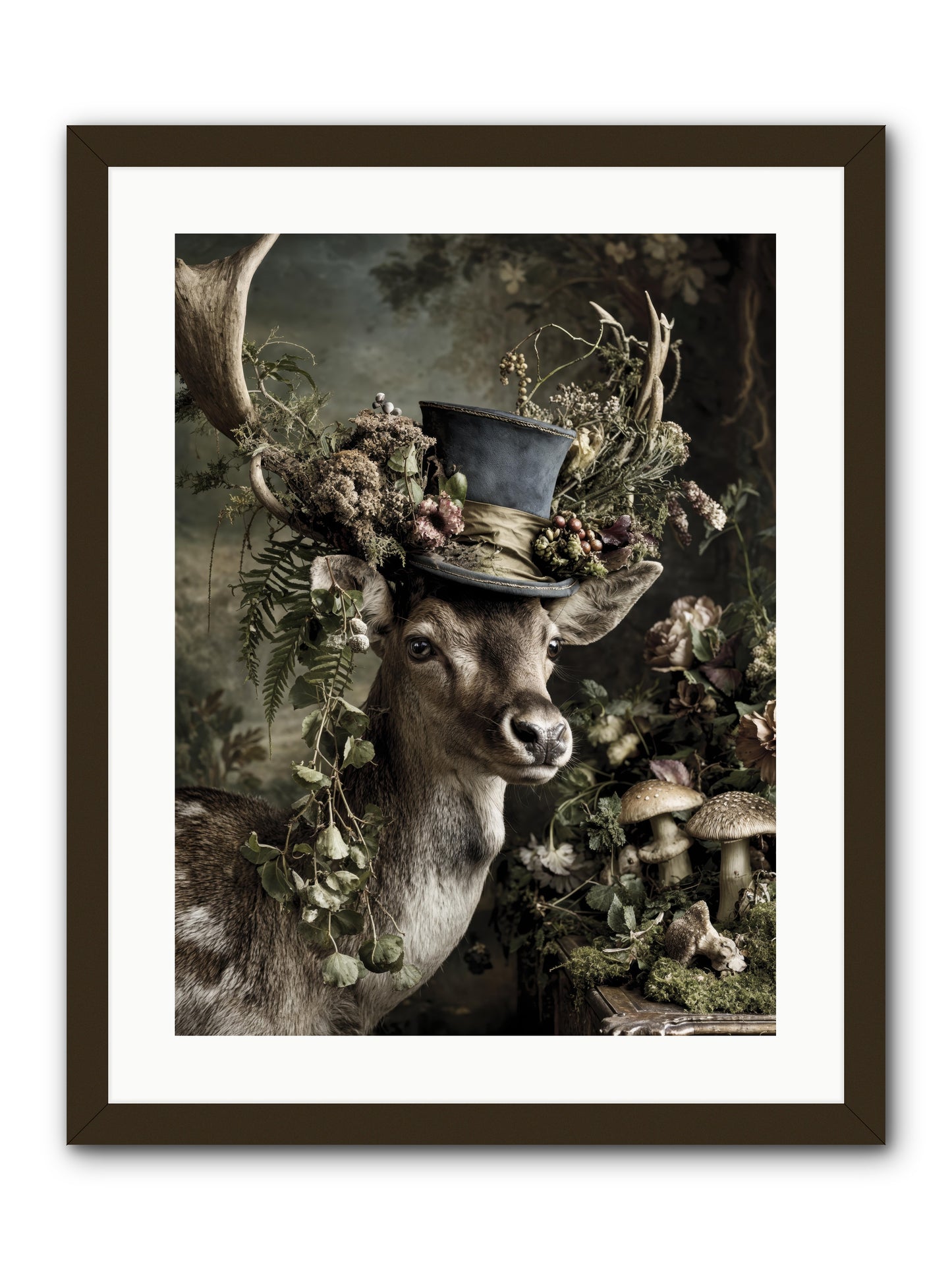 Sacred Grove Keeper -- Framed Print - Black 18x24