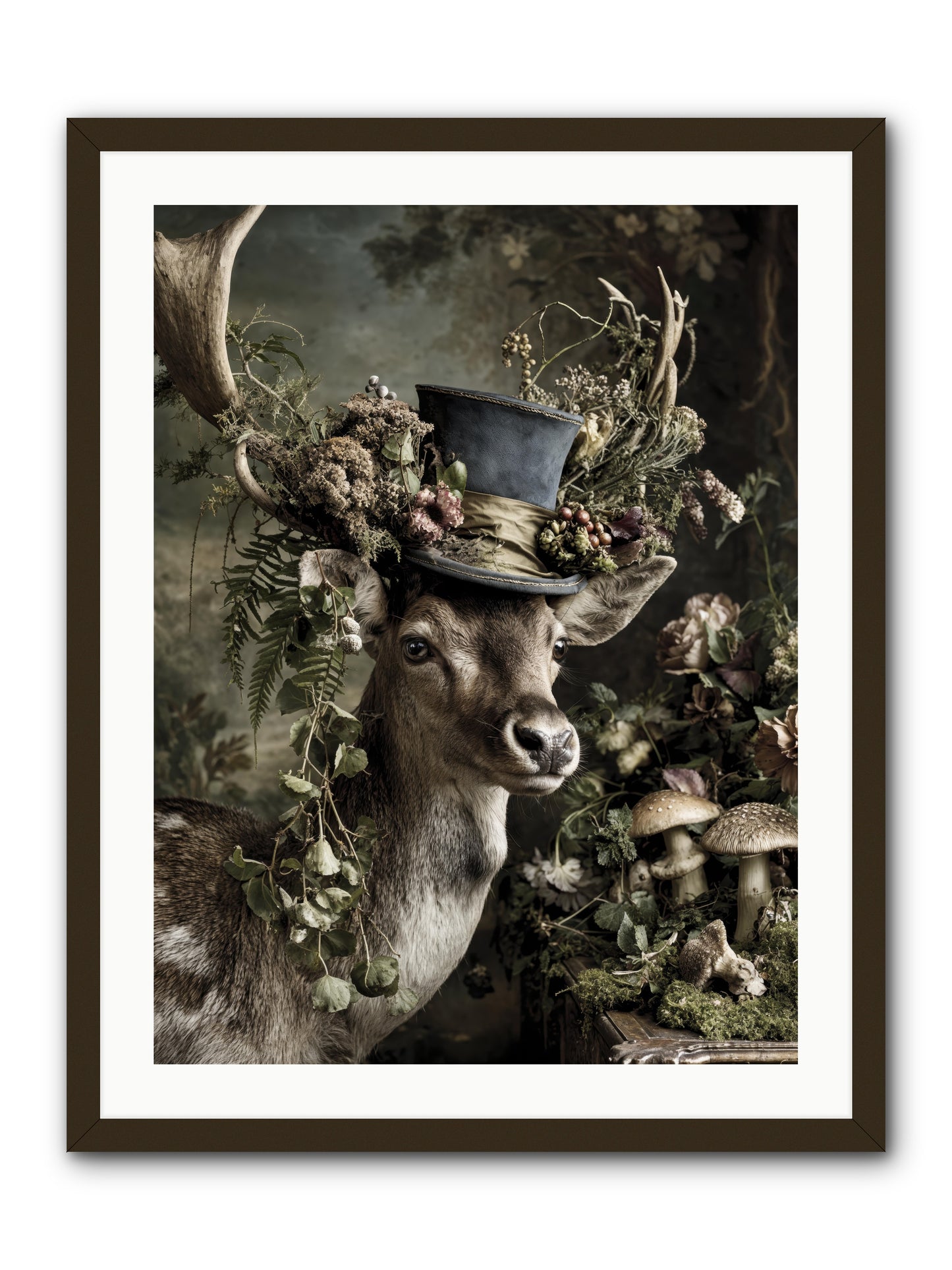 Sacred Grove Keeper -- Framed Print - Black 24x32