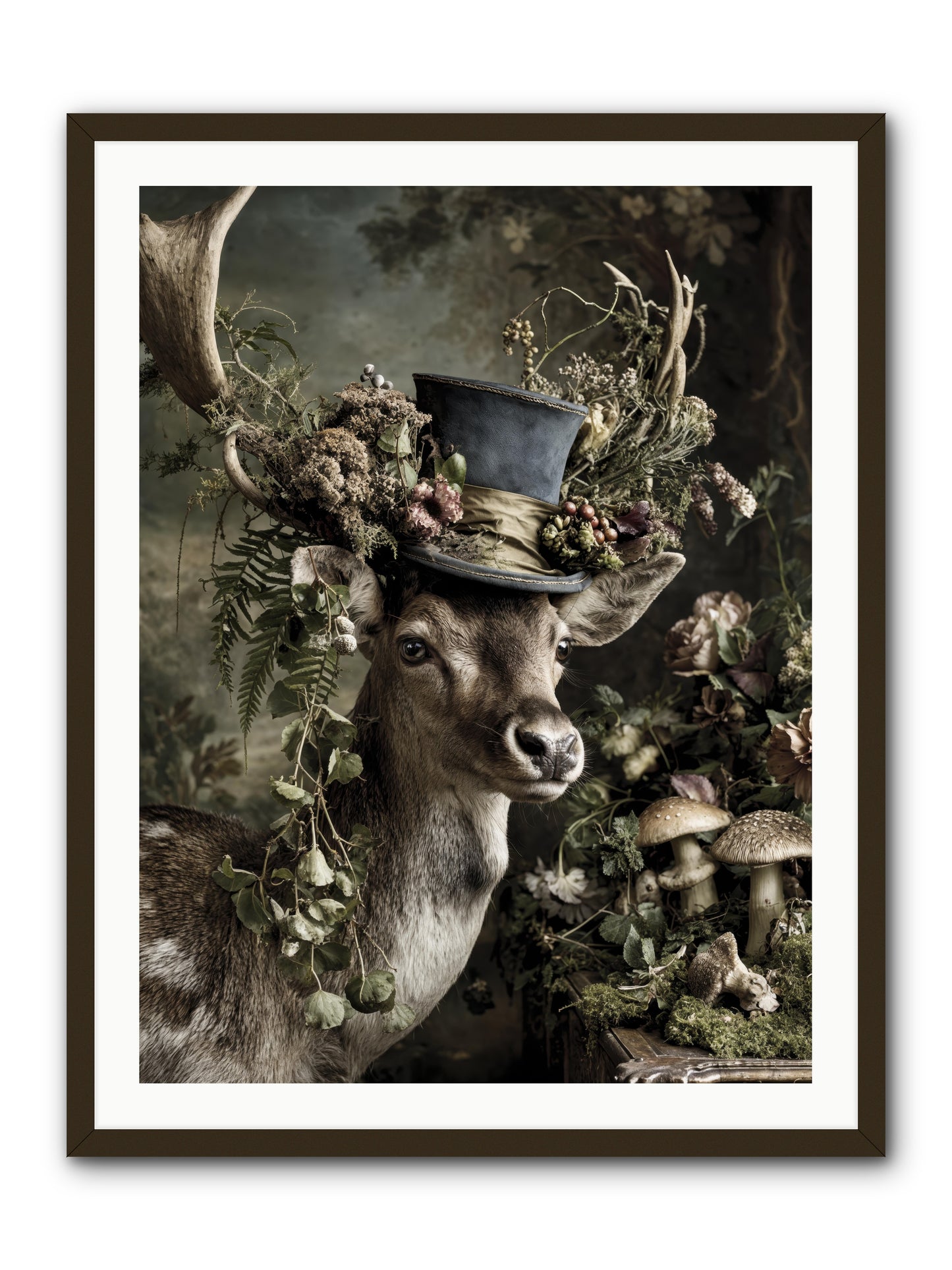 Sacred Grove Keeper -- Framed Print - Black 30x40