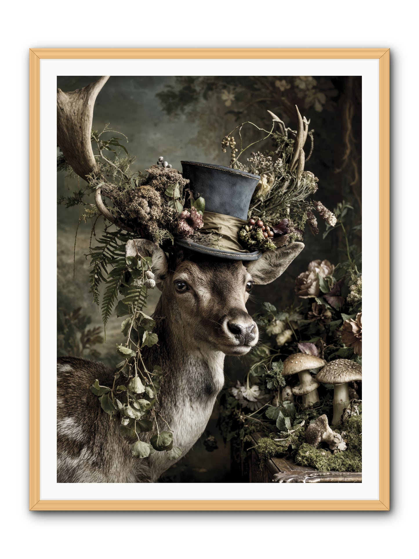 Sacred Grove Keeper -- Framed Print - Natural 36x48