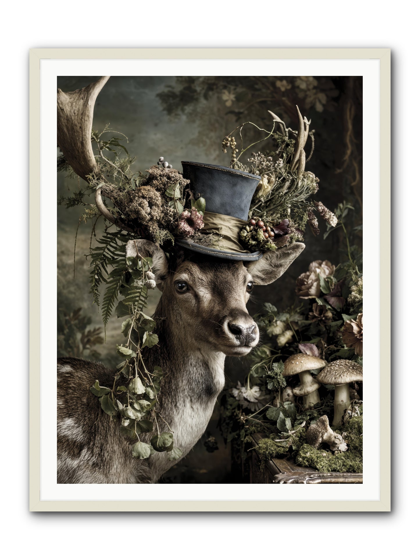Sacred Grove Keeper -- Framed Print - White 36x48