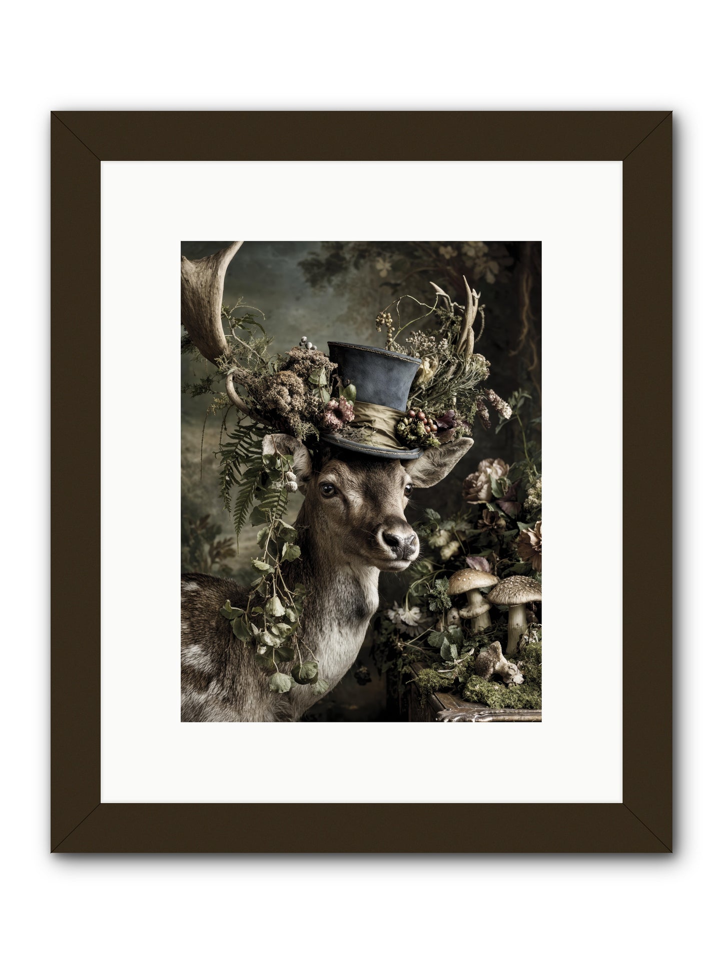 Sacred Grove Keeper -- Framed Print - Black 9x12