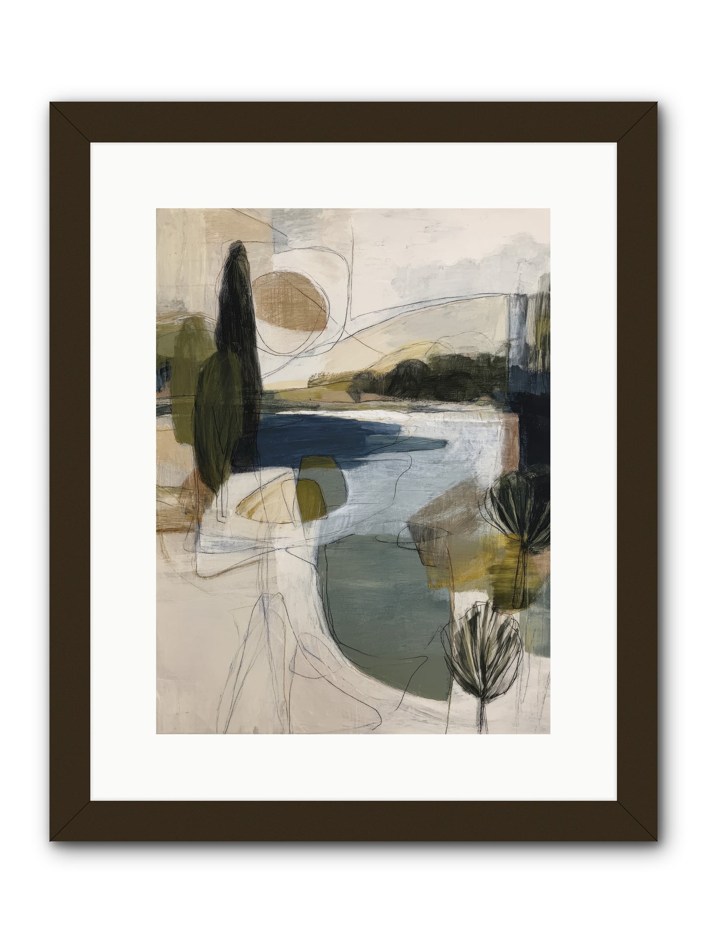 Sacred Pause -- Framed Print - Black 12x16