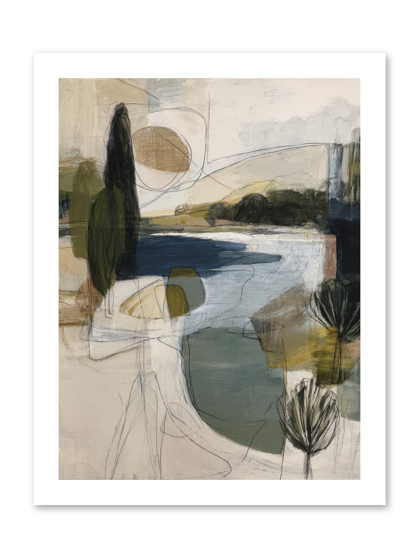 Sacred Pause -- Paper Print 12x16