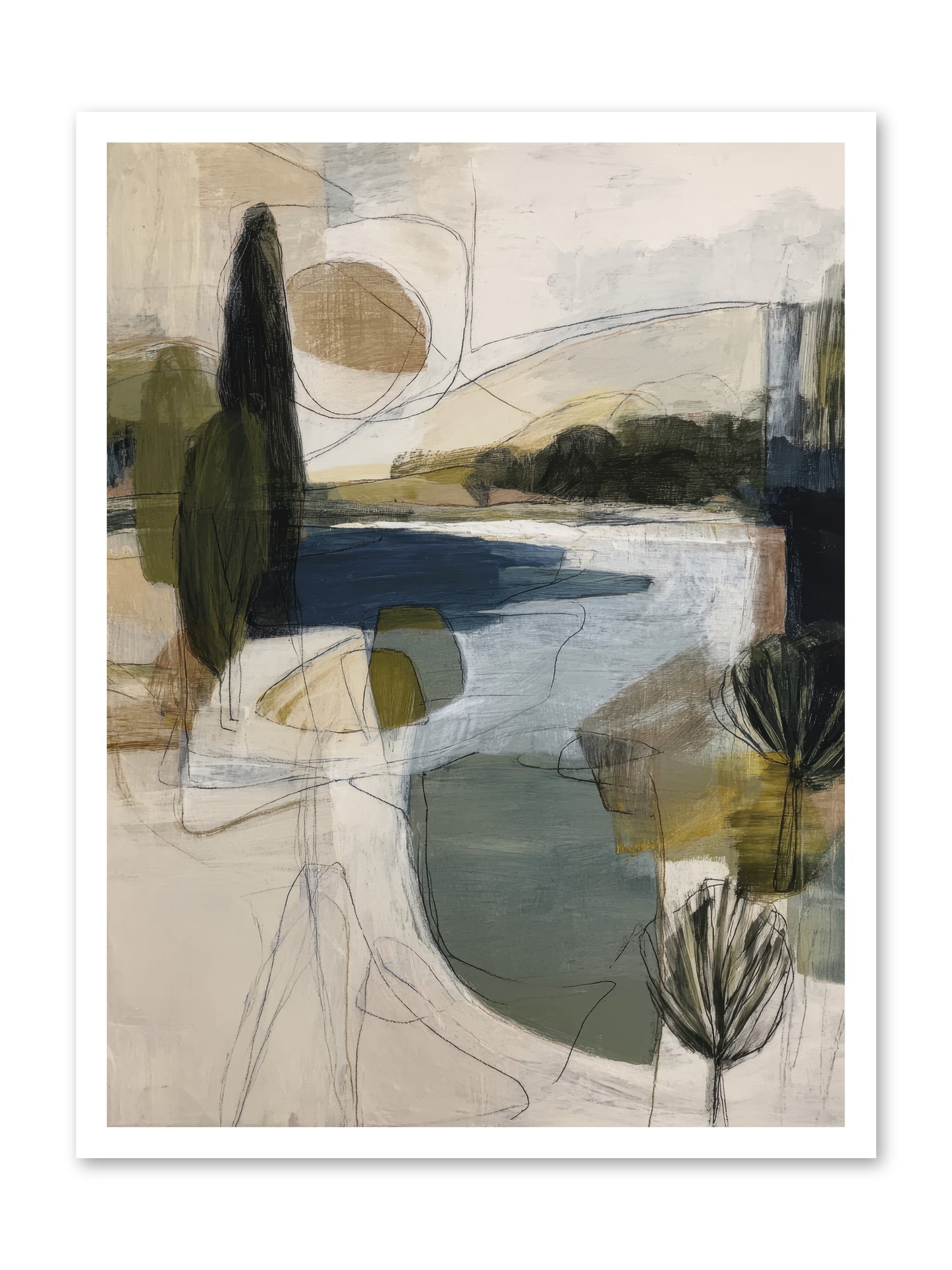 Sacred Pause -- Loose Canvas Print 24x32
