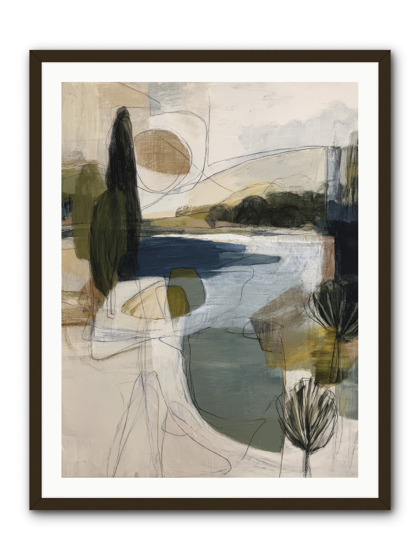 Sacred Pause -- Framed Print - Black 30x40