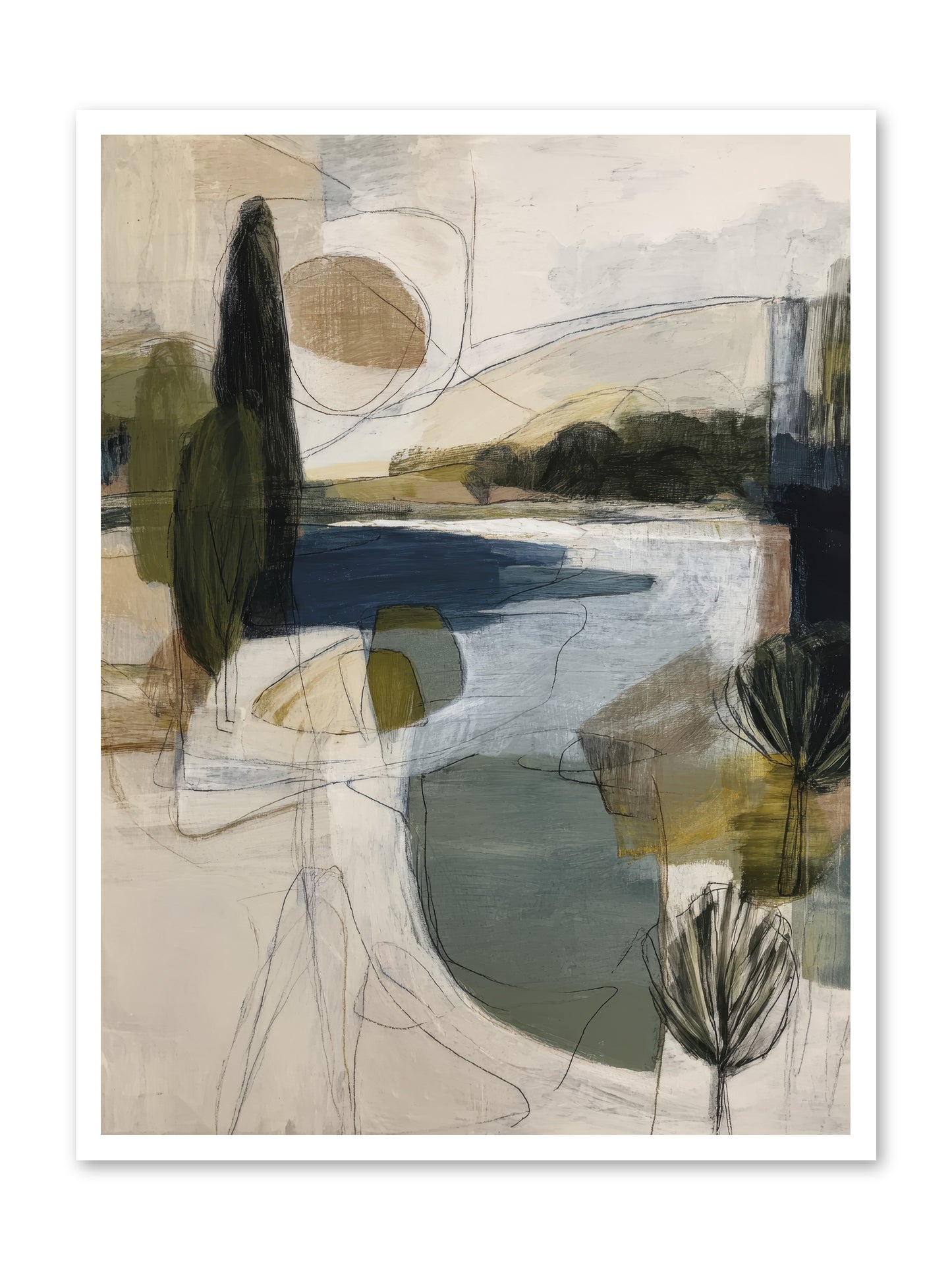 Sacred Pause -- Paper Print 30x40
