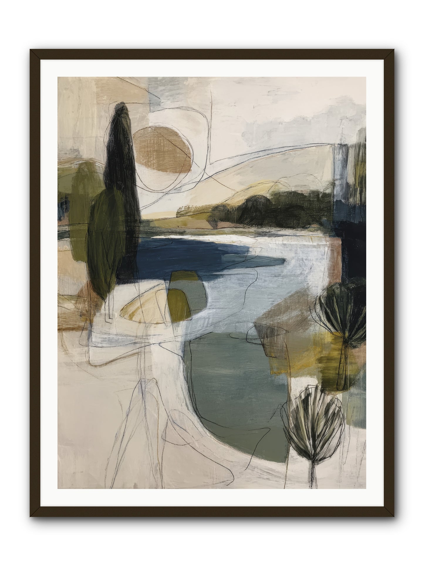 Sacred Pause -- Framed Print - Black 36x48
