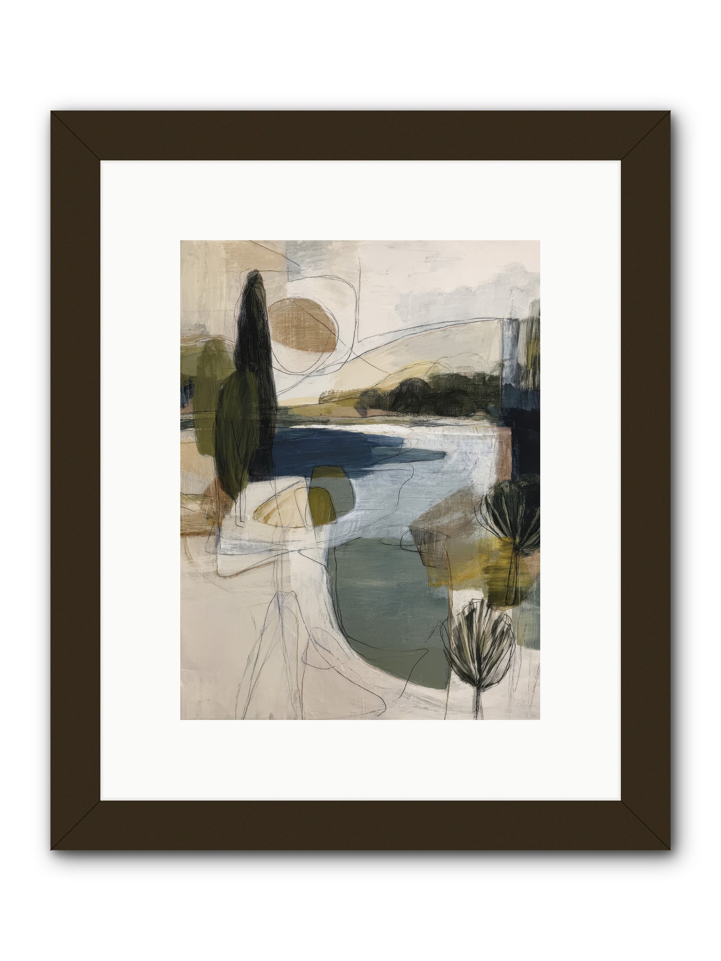Sacred Pause -- Framed Print - Black 9x12