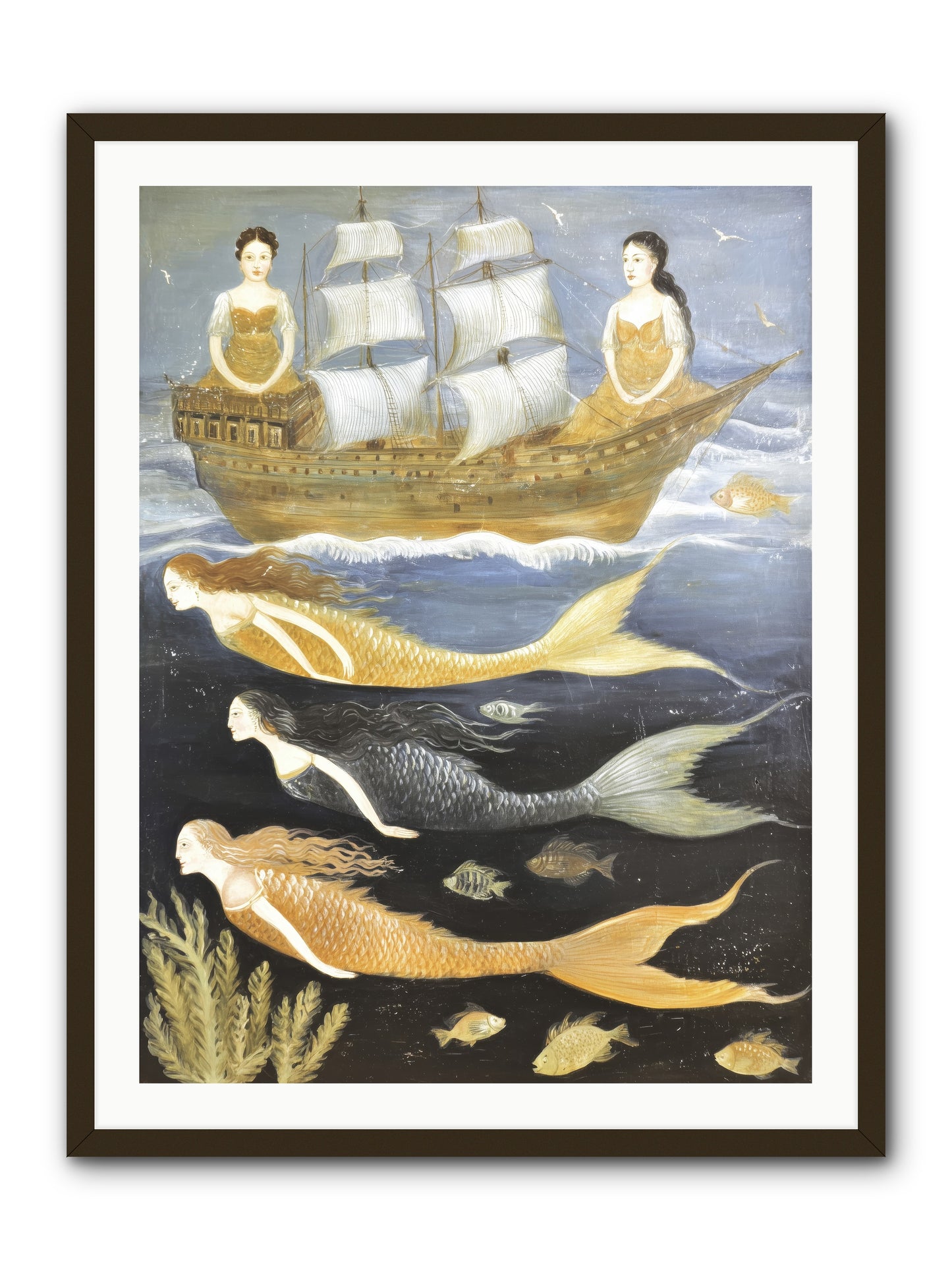 Sacred Sirens -- Framed Print - Black 30x40