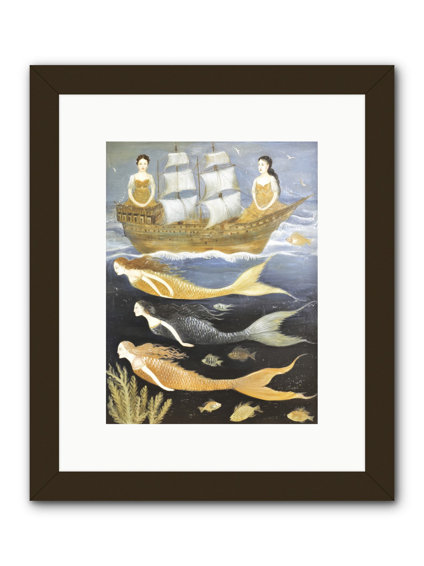 Sacred Sirens -- Framed Print - Black 9x12