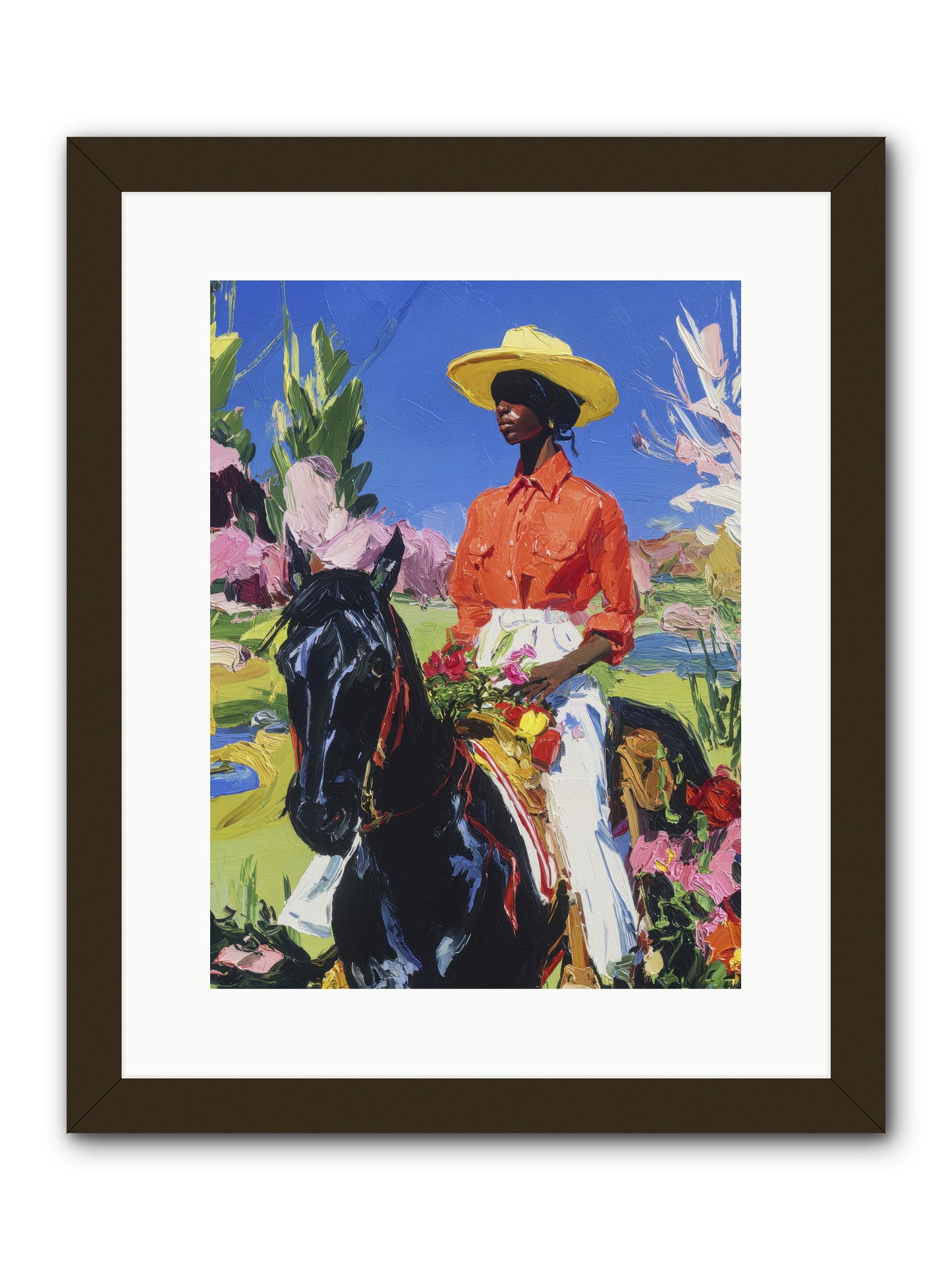 Sacred & Slow Morning -- Framed Print - Black 12x16