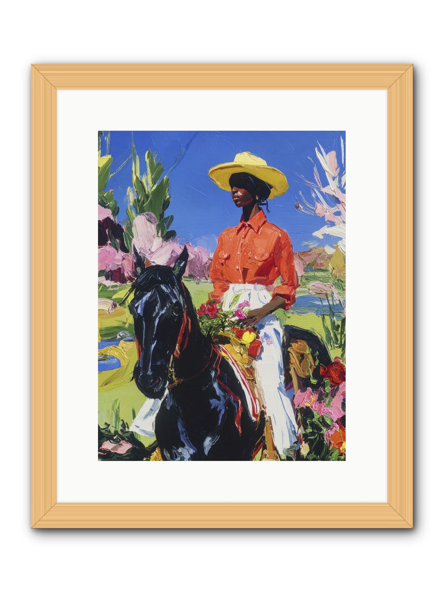 Sacred & Slow Morning -- Framed Print - Natural 12x16