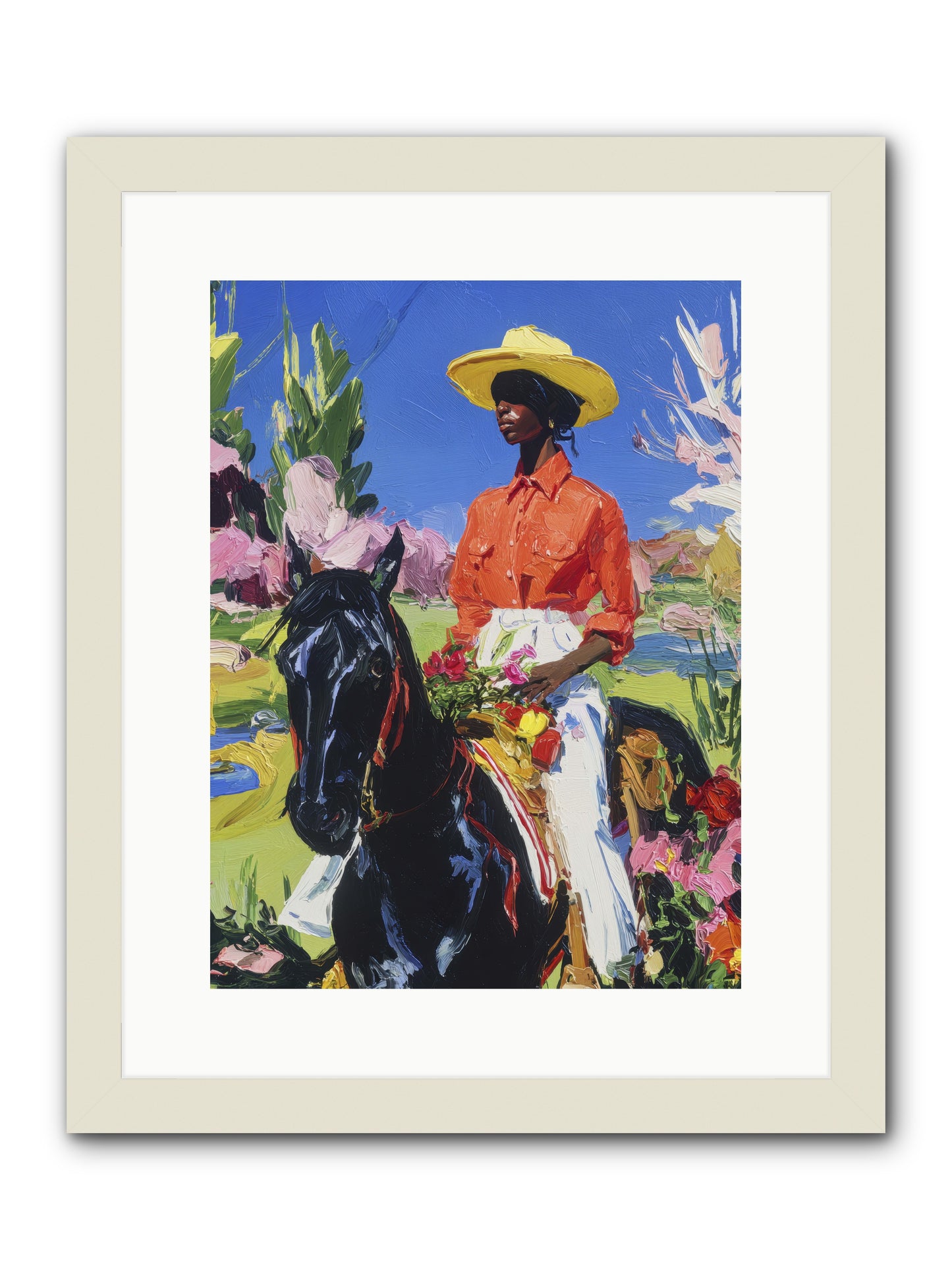 Sacred & Slow Morning -- Framed Print - White 12x16