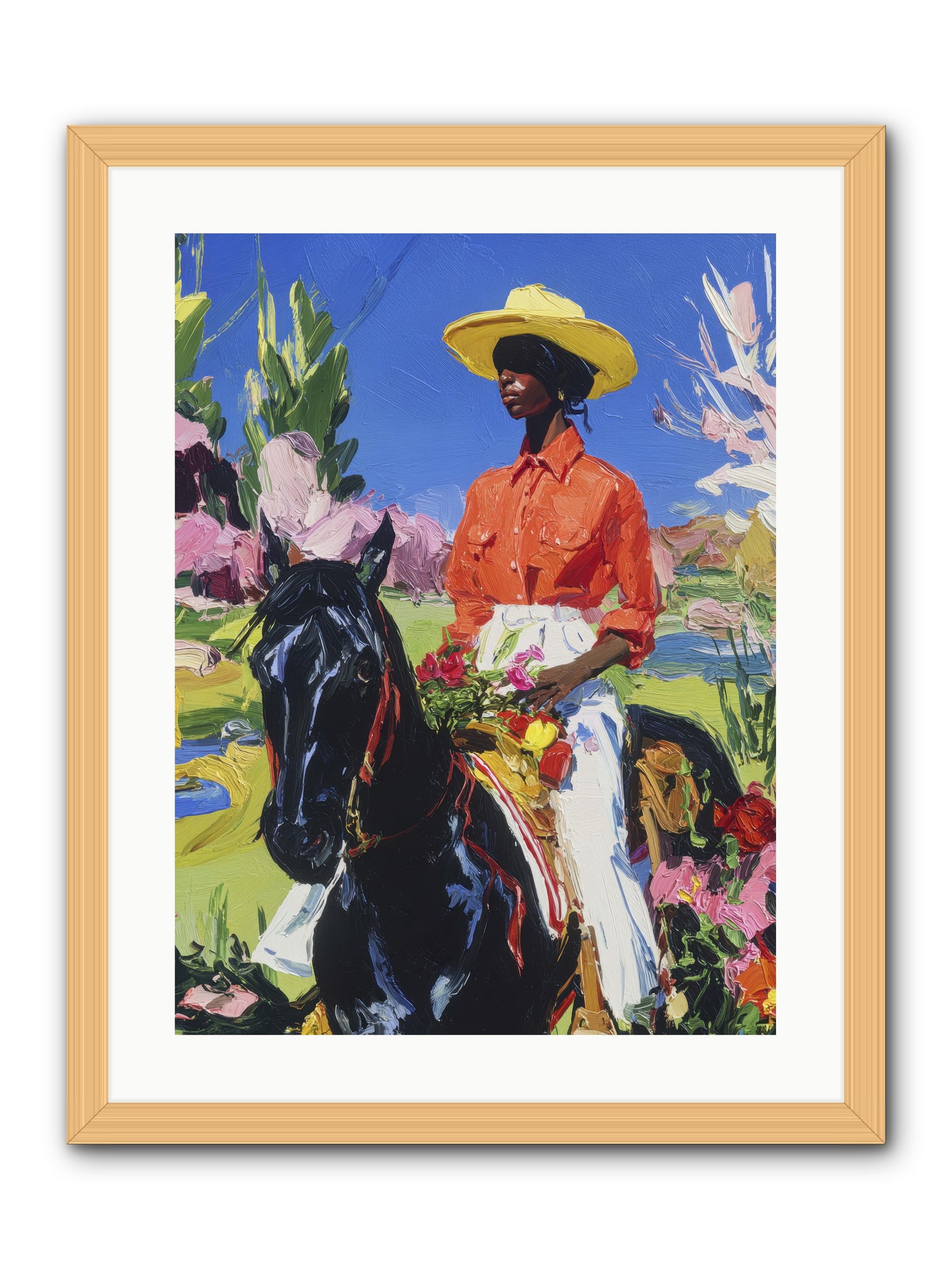 Sacred & Slow Morning -- Framed Print - Natural 18x24