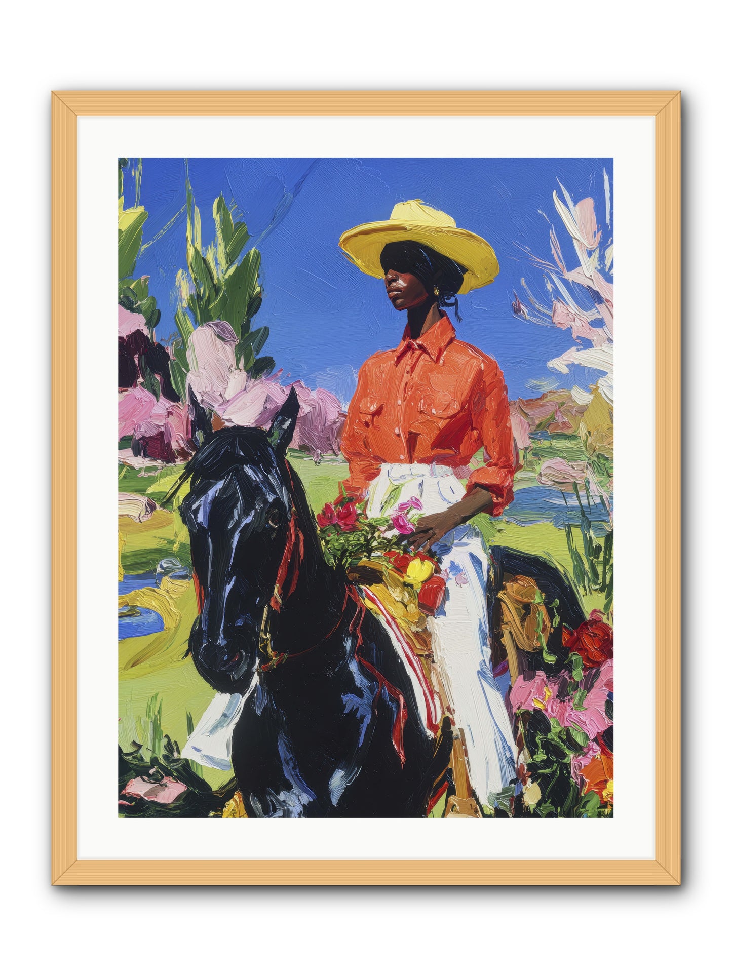 Sacred & Slow Morning -- Framed Print - Natural 24x32