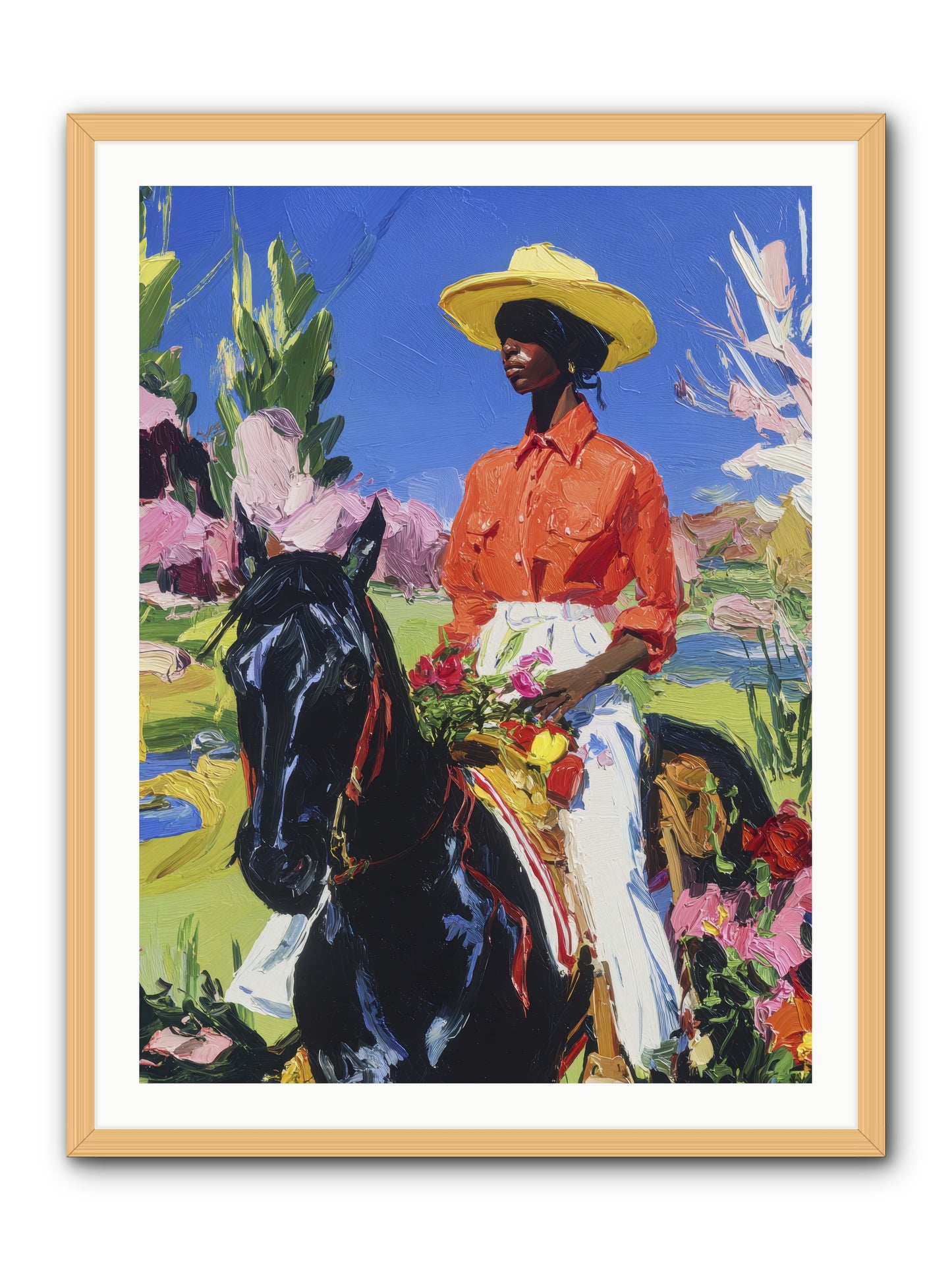 Sacred & Slow Morning -- Framed Print - Natural 30x40