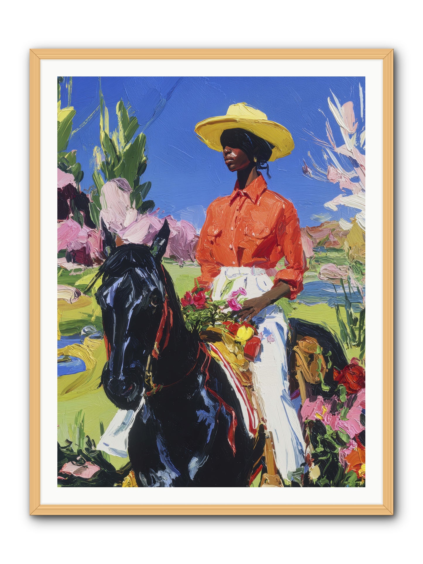 Sacred & Slow Morning -- Framed Print - Natural 36x48