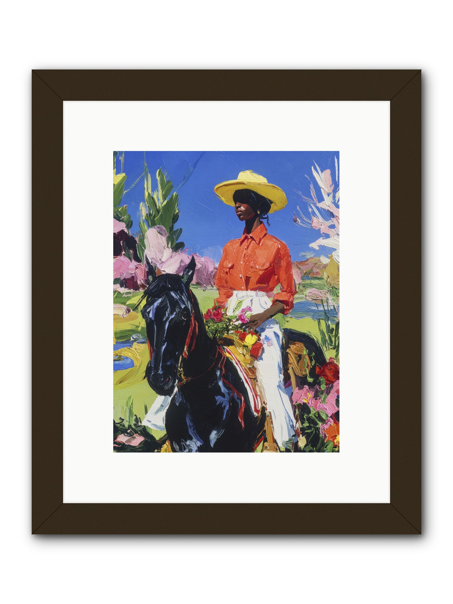 Sacred & Slow Morning -- Framed Print - Black 9x12