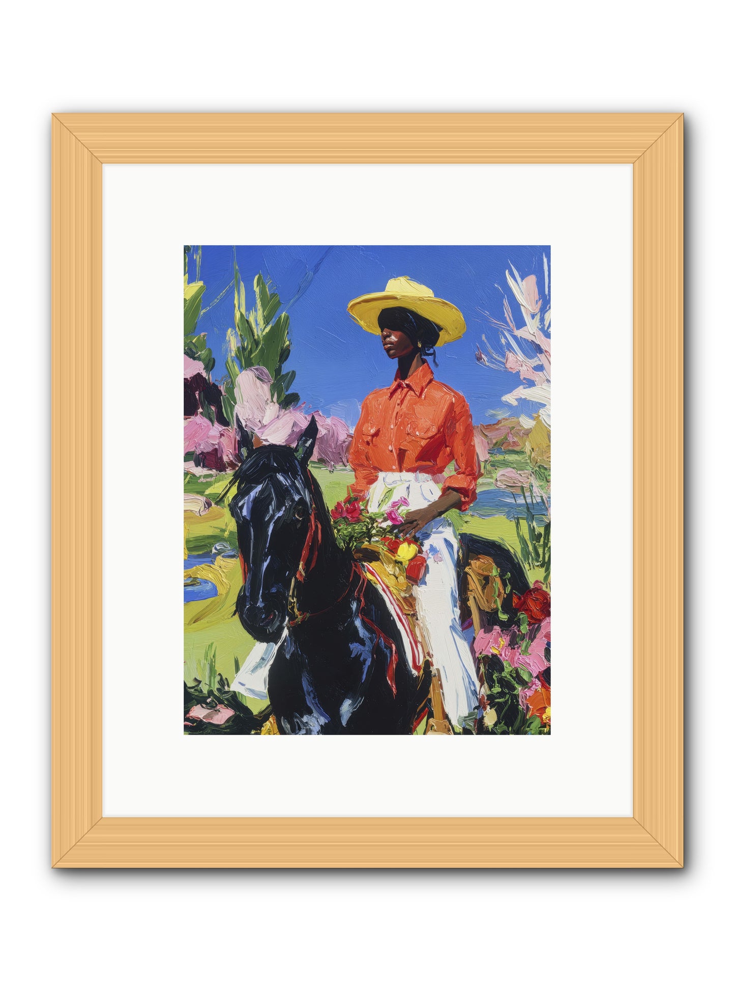 Sacred & Slow Morning -- Framed Print - Natural 9x12