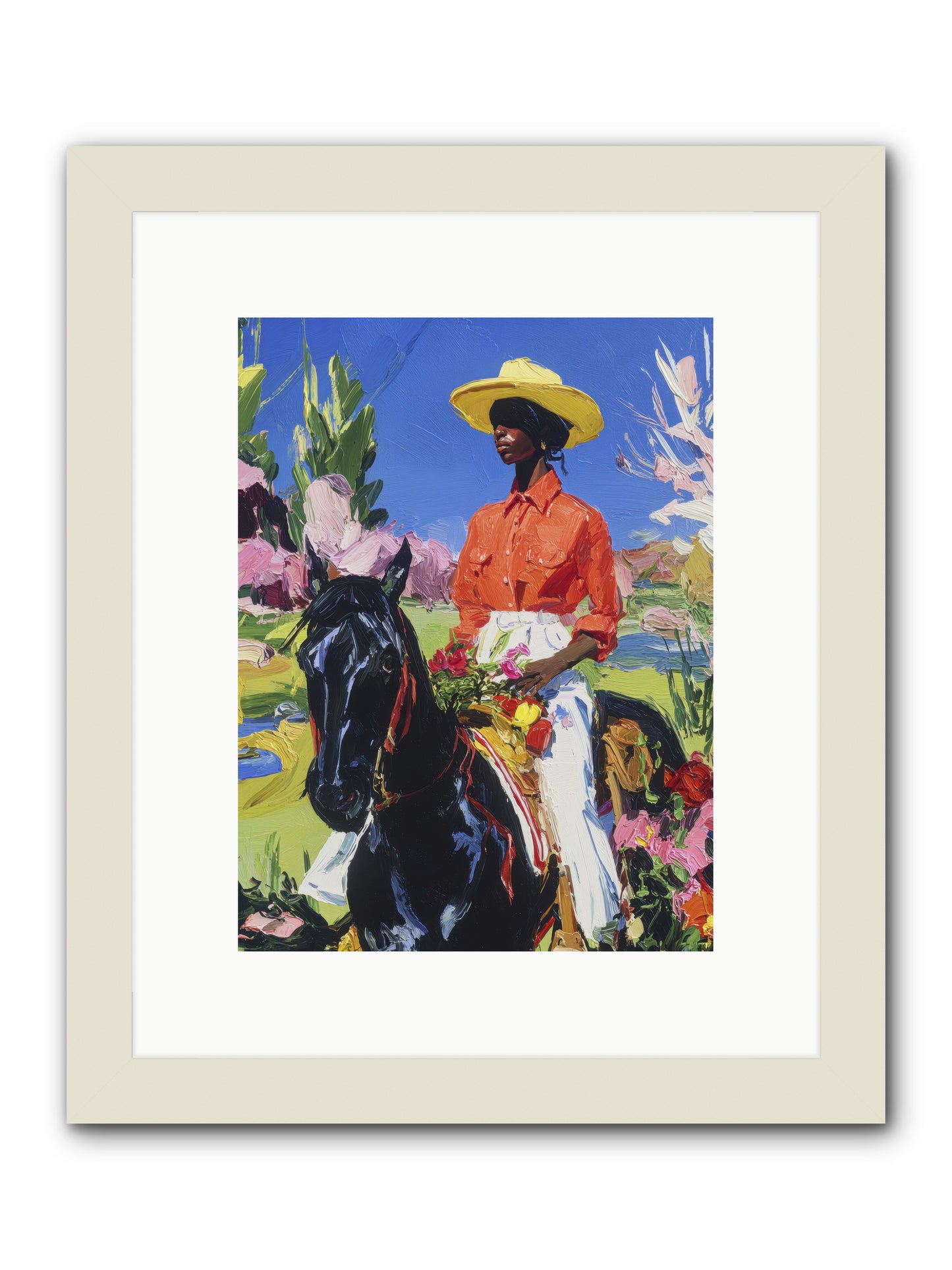 Sacred & Slow Morning -- Framed Print - White 9x12