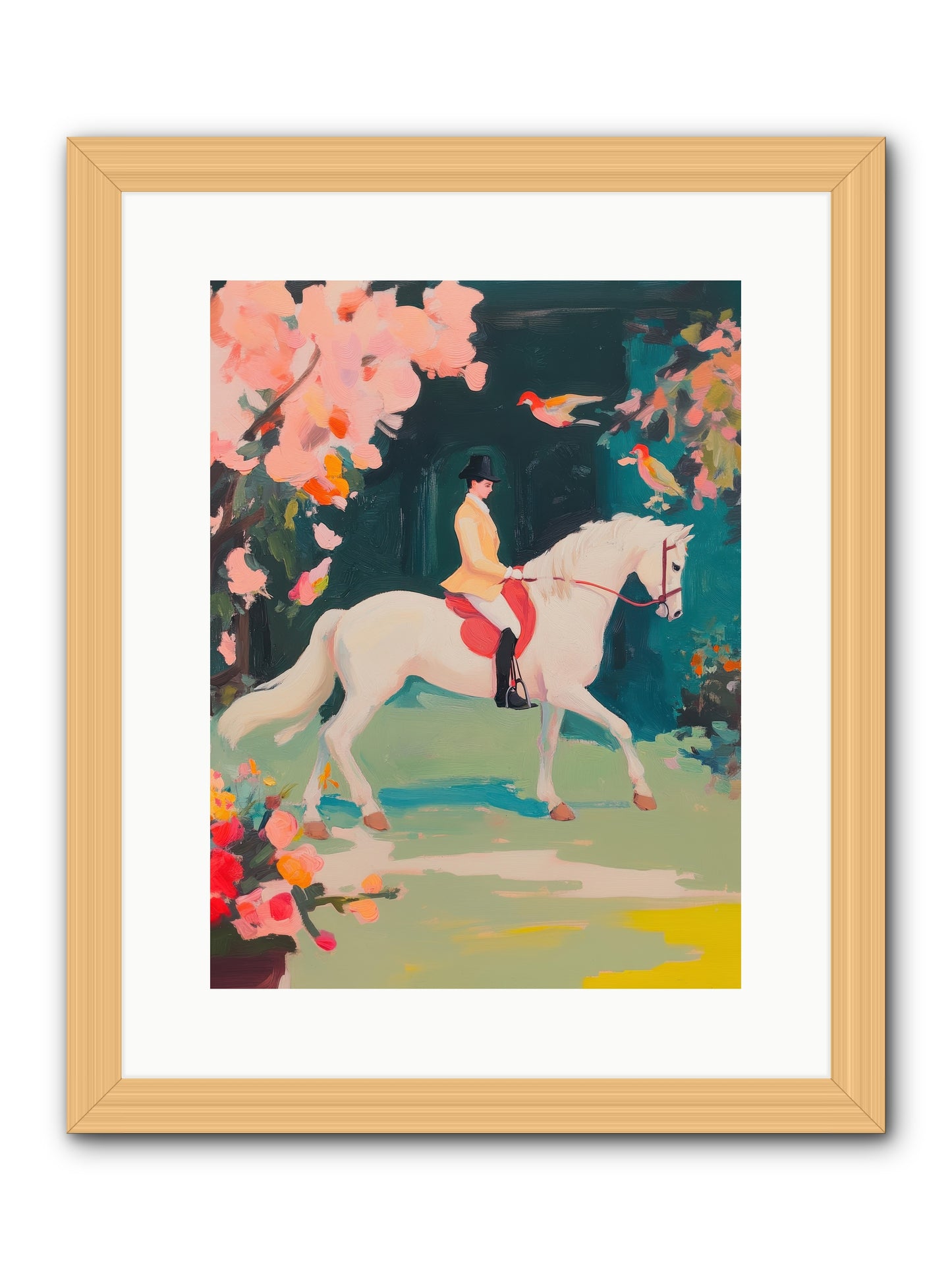 Saddle Savvy -- Framed Print - Natural 12x16