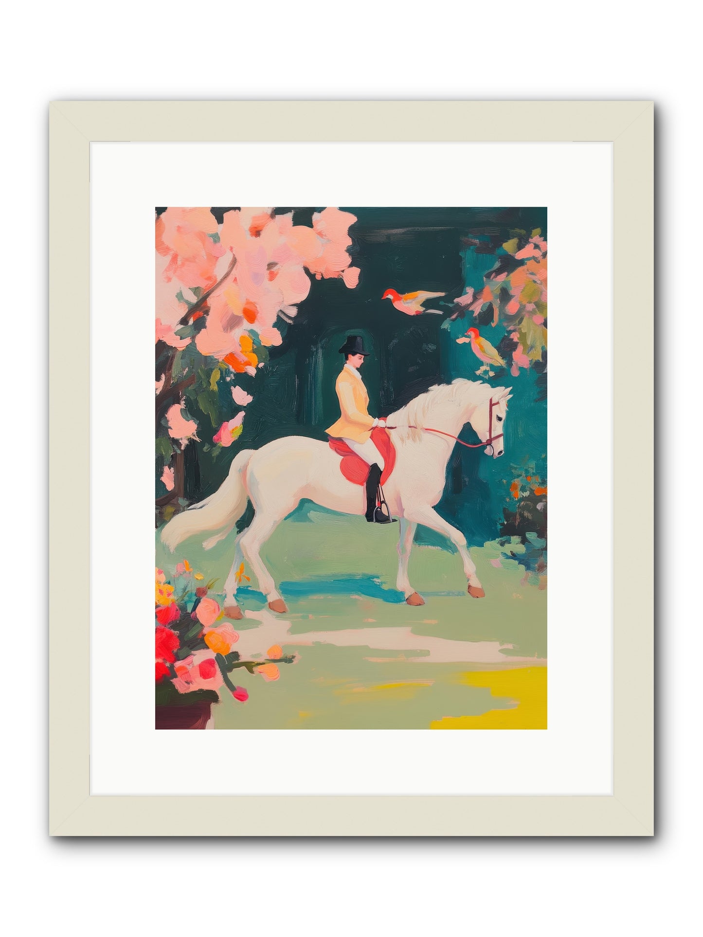 Saddle Savvy -- Framed Print - White 12x16
