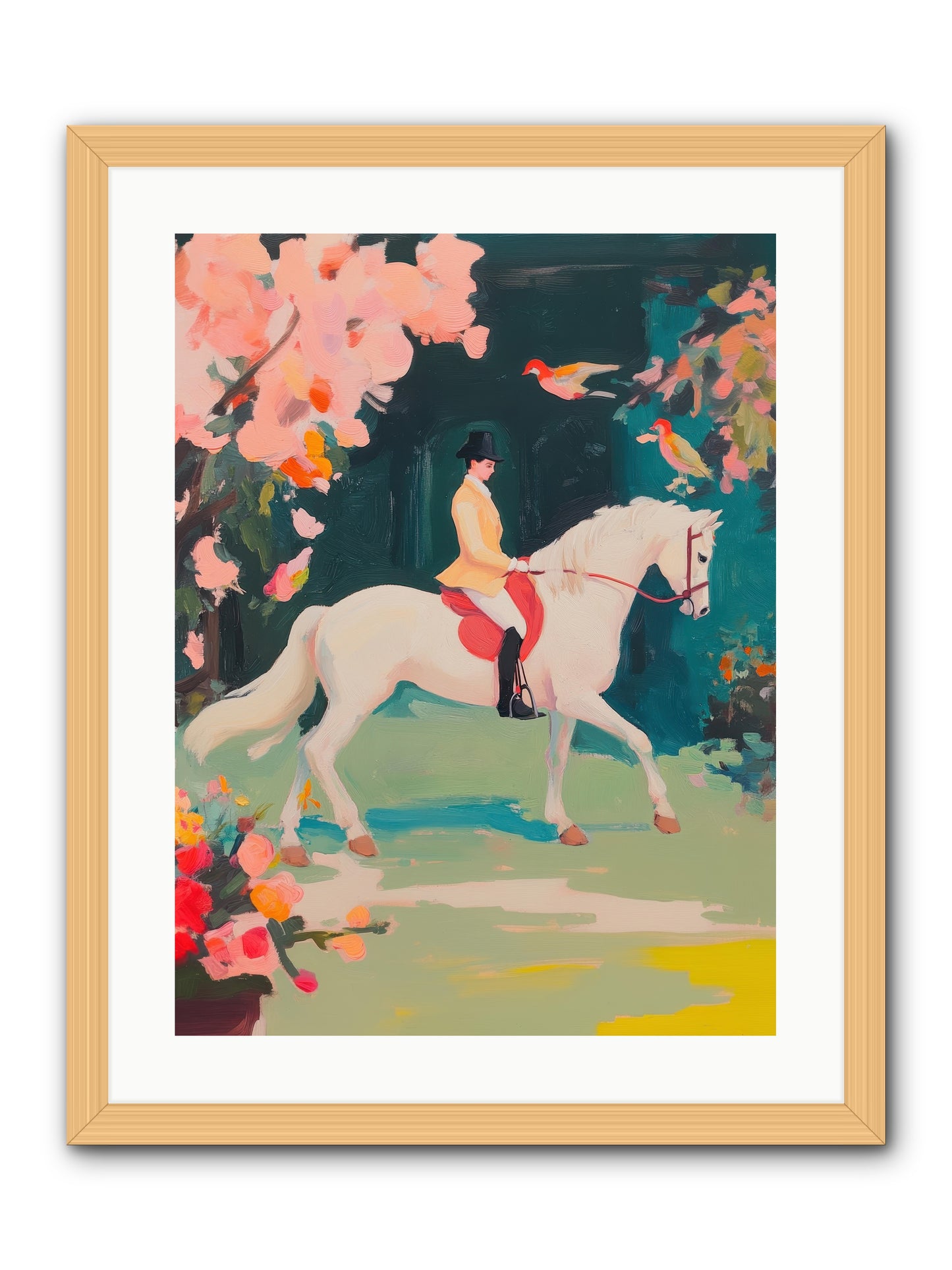 Saddle Savvy -- Framed Print - Natural 18x24
