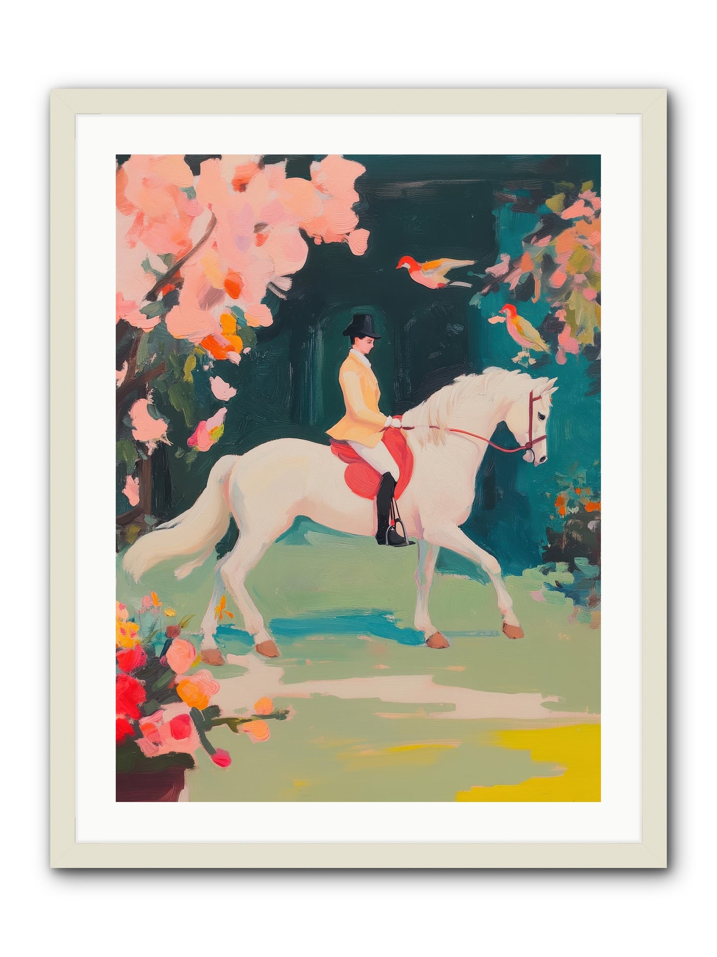 Saddle Savvy -- Framed Print - White 24x32