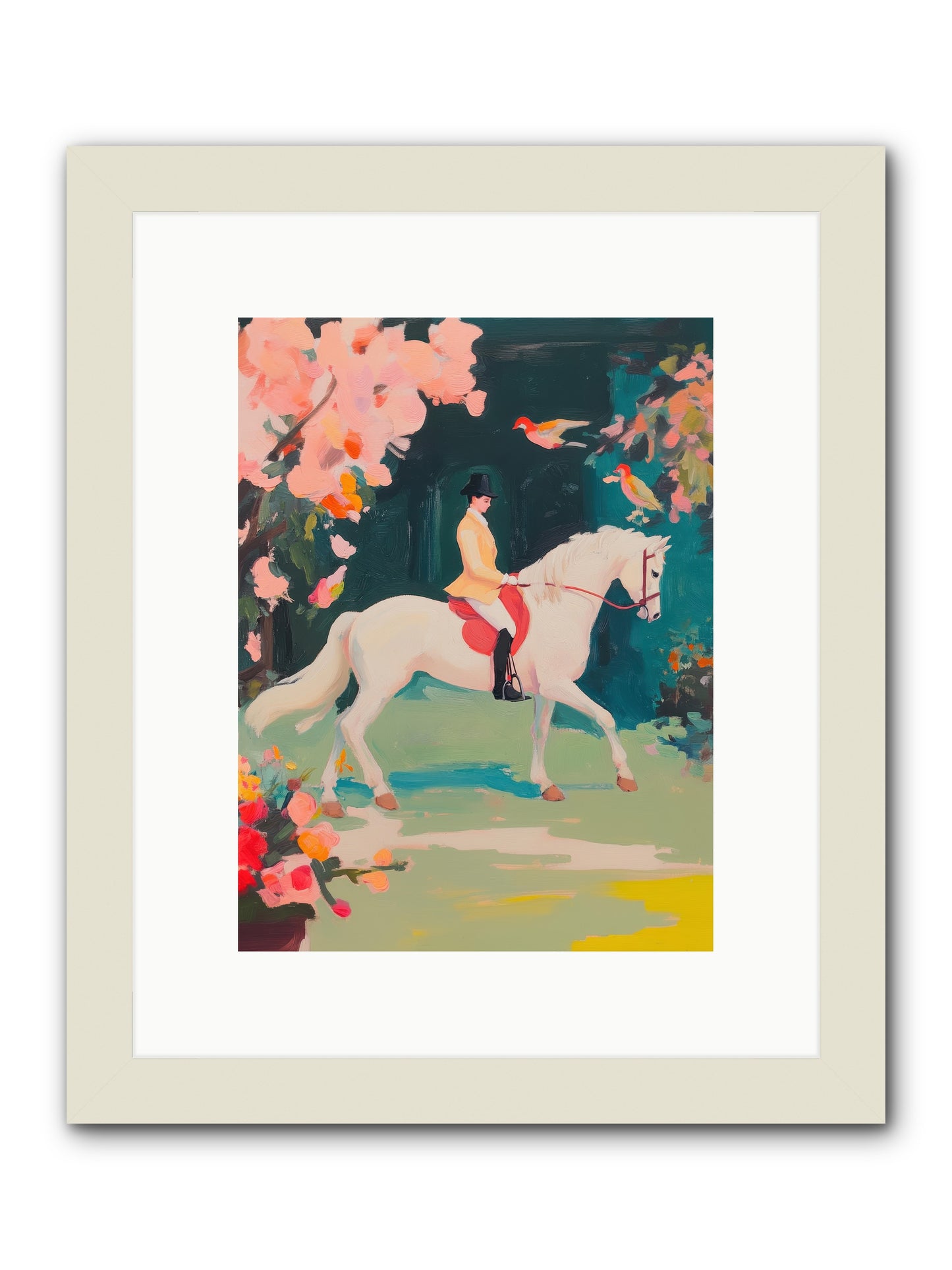 Saddle Savvy -- Framed Print - White 9x12