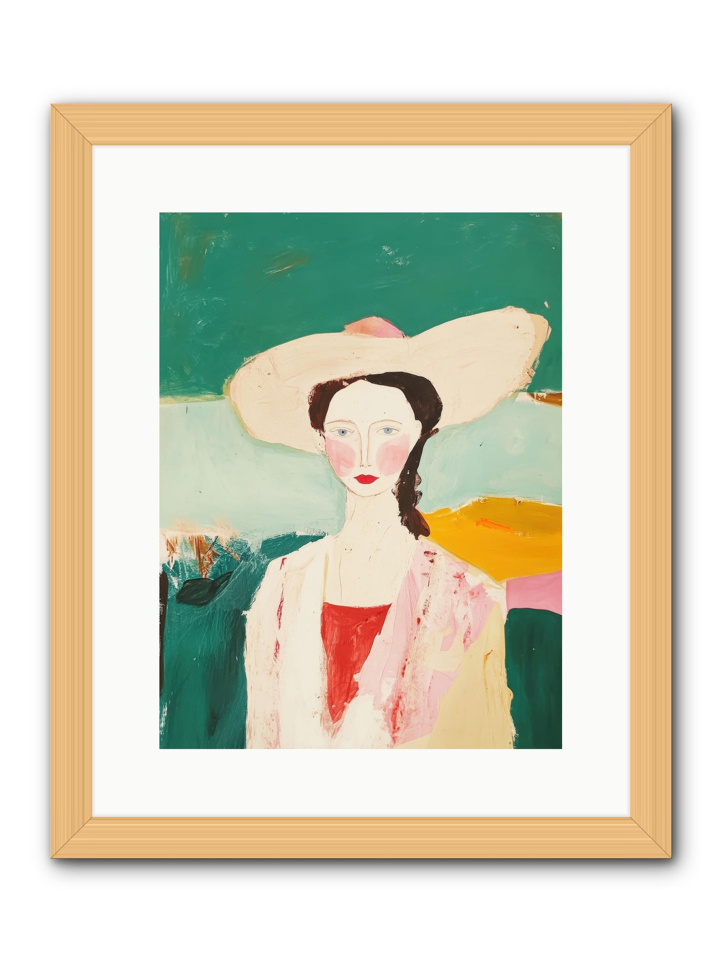 Saddle Savvy Belle -- Framed Print - Natural 12x16