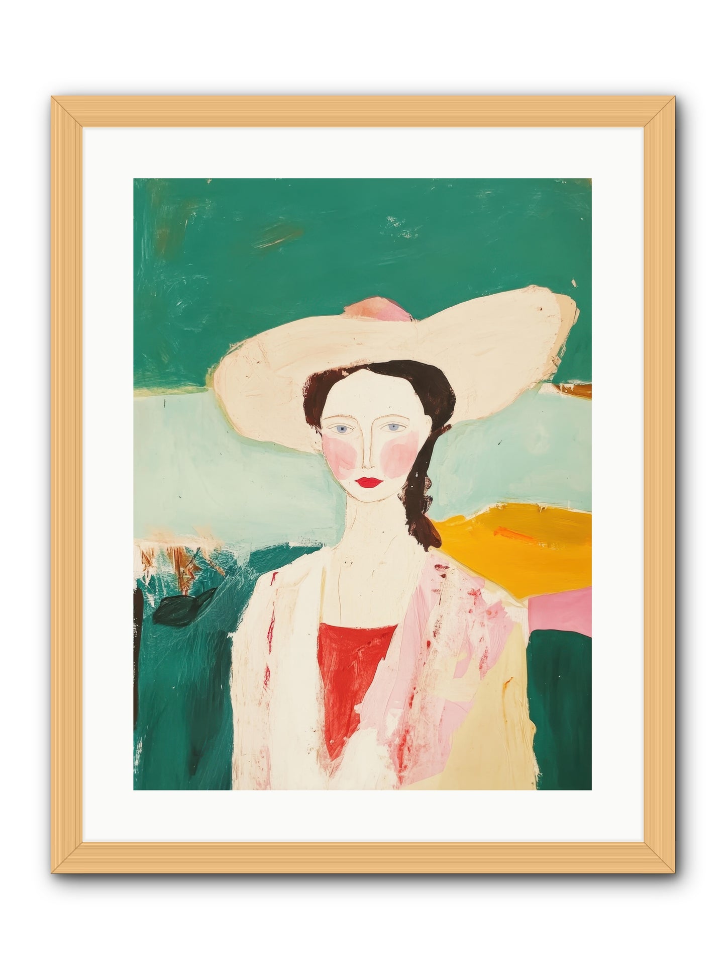 Saddle Savvy Belle -- Framed Print - Natural 18x24
