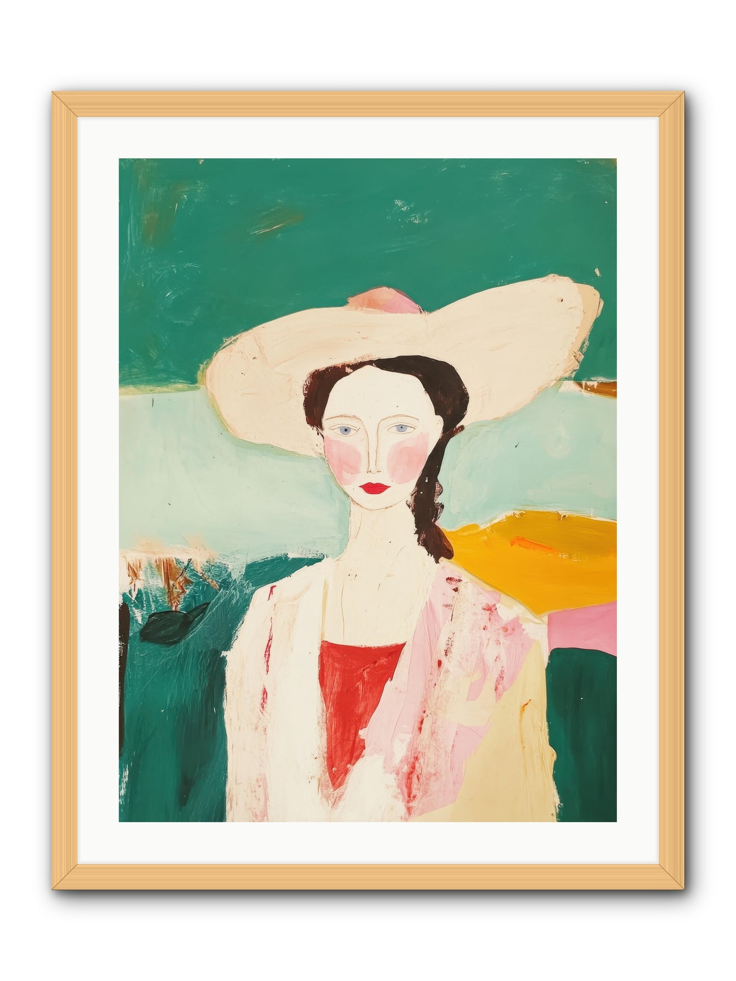 Saddle Savvy Belle -- Framed Print - Natural 24x32