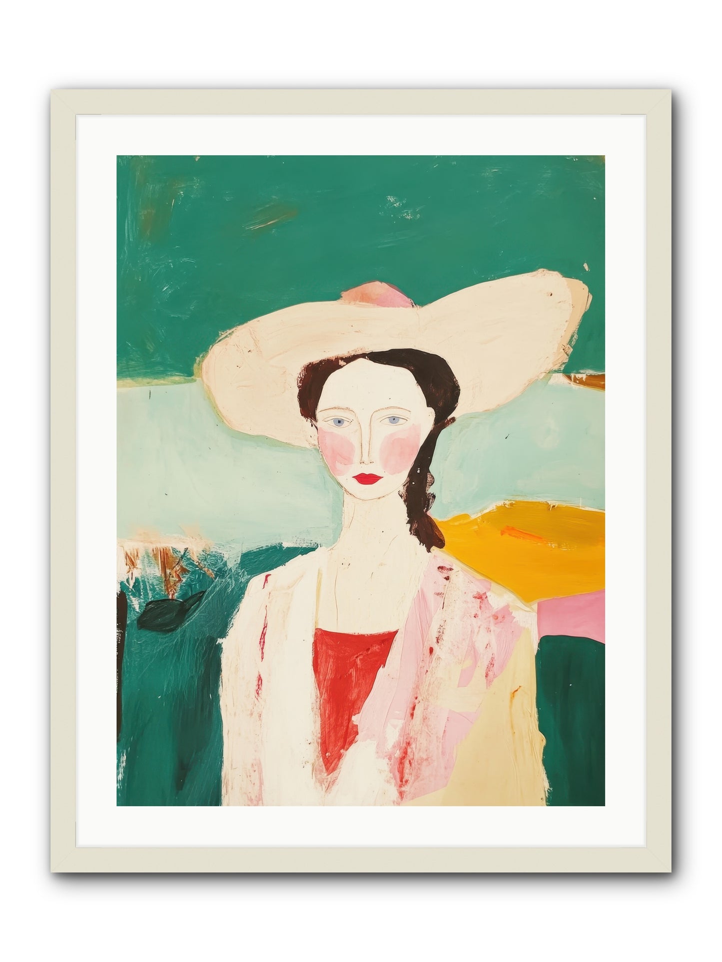 Saddle Savvy Belle -- Framed Print - White 24x32