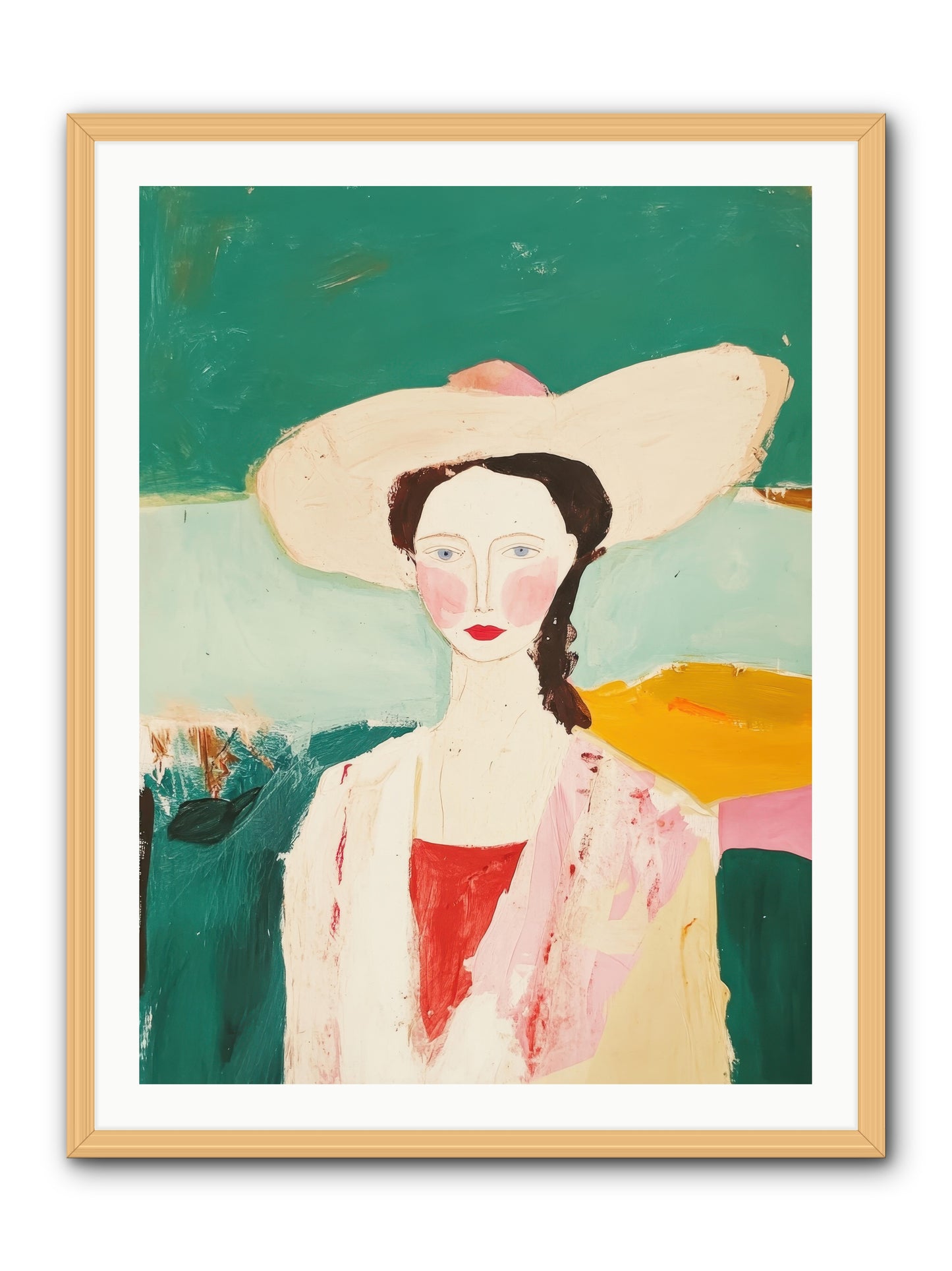 Saddle Savvy Belle -- Framed Print - Natural 30x40