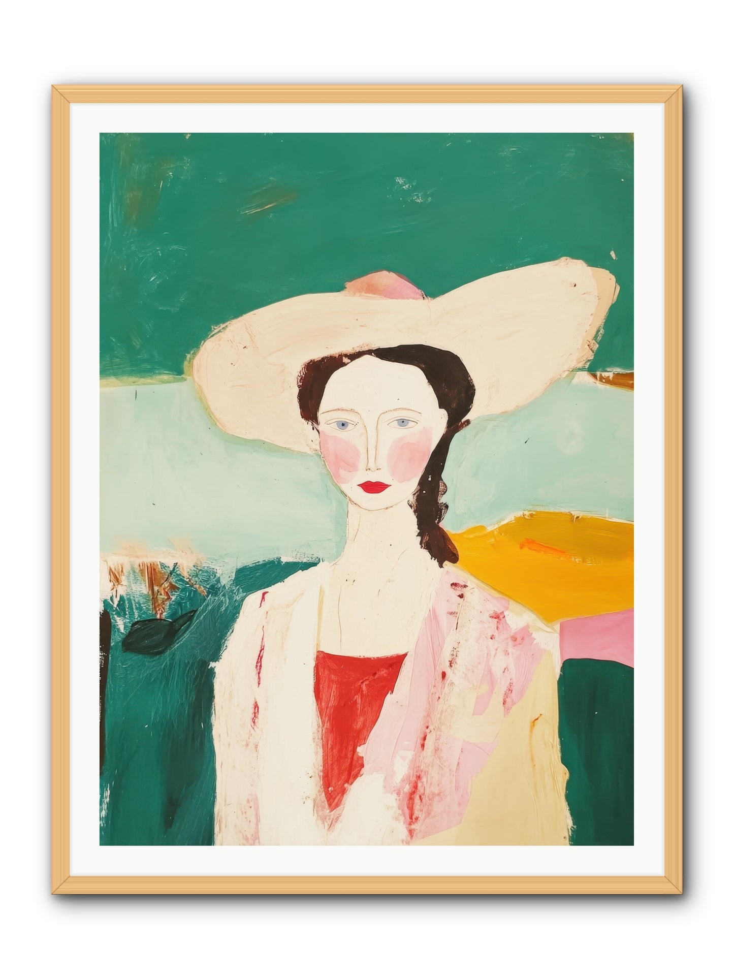 Saddle Savvy Belle -- Framed Print - Natural 36x48