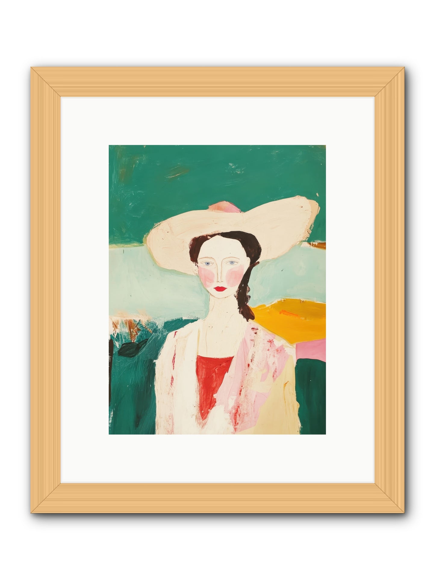 Saddle Savvy Belle -- Framed Print - Natural 9x12